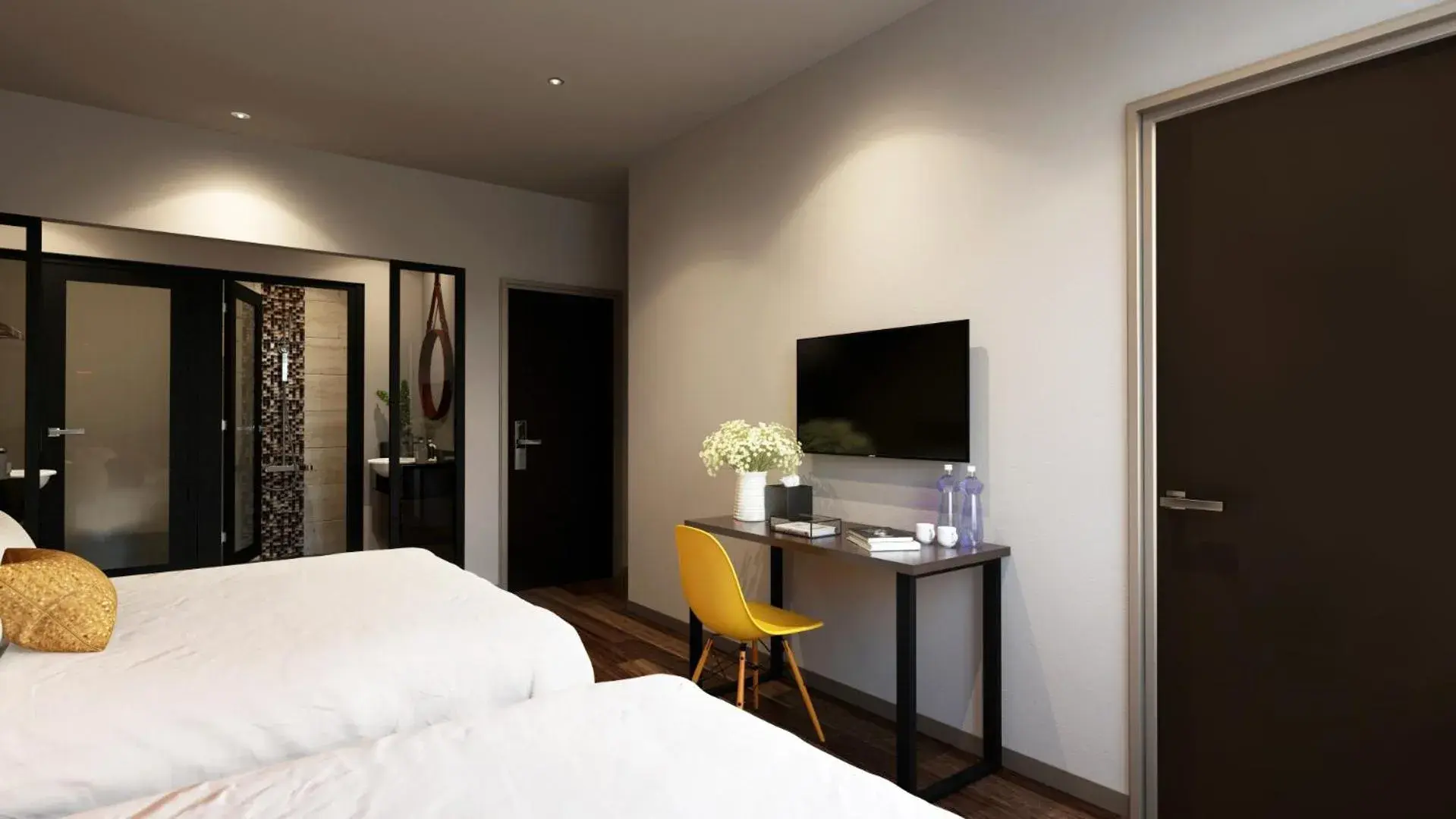 FAMILY ROOM (2 KINGS) WINDOW in The Square Hotel FAMILY ROOM (2 KINGS) WINDOW in The Square Hotel