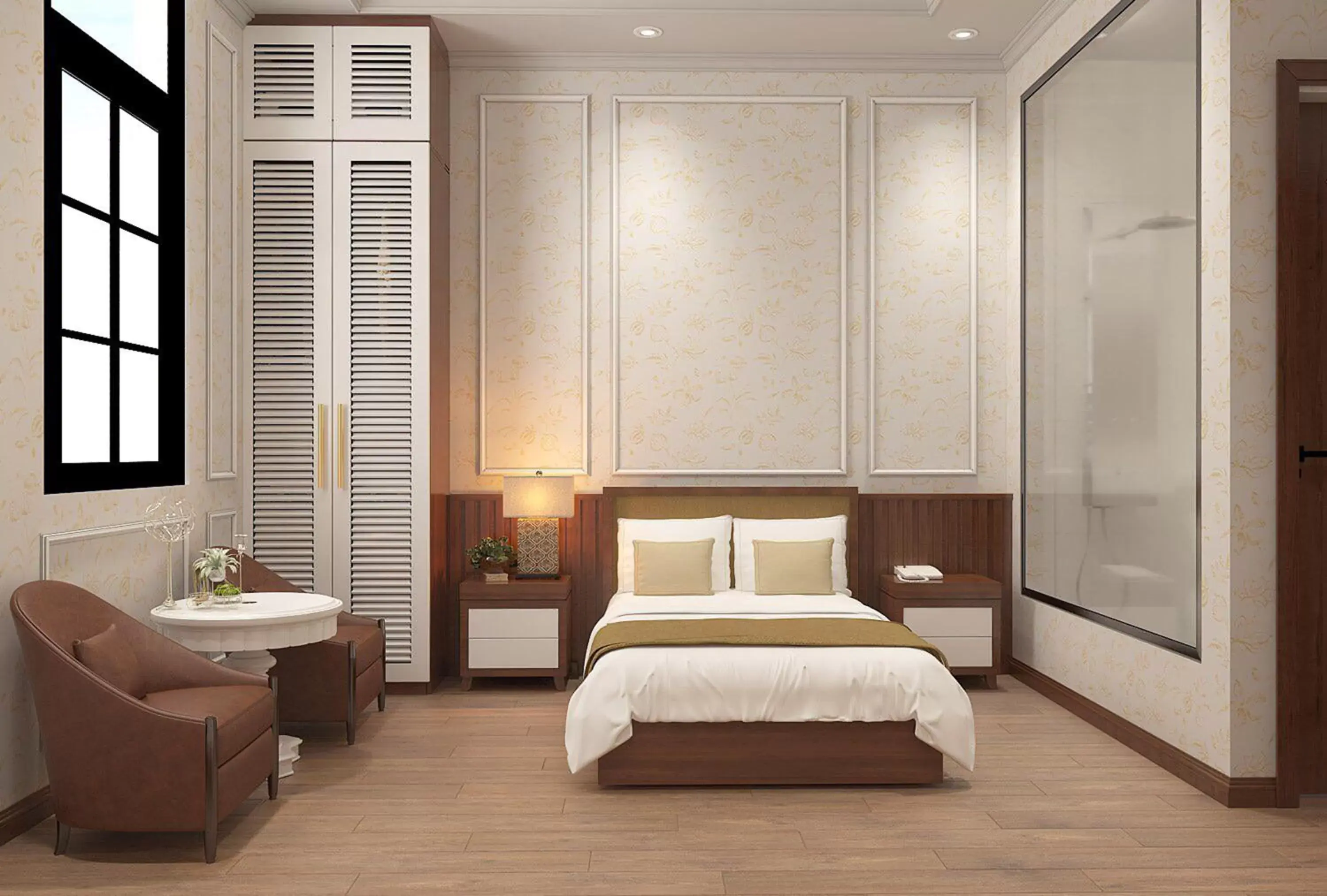 Deluxe Double or Twin Room in Halong Lavender Hotel Deluxe Double or Twin Room in Halong Lavender Hotel