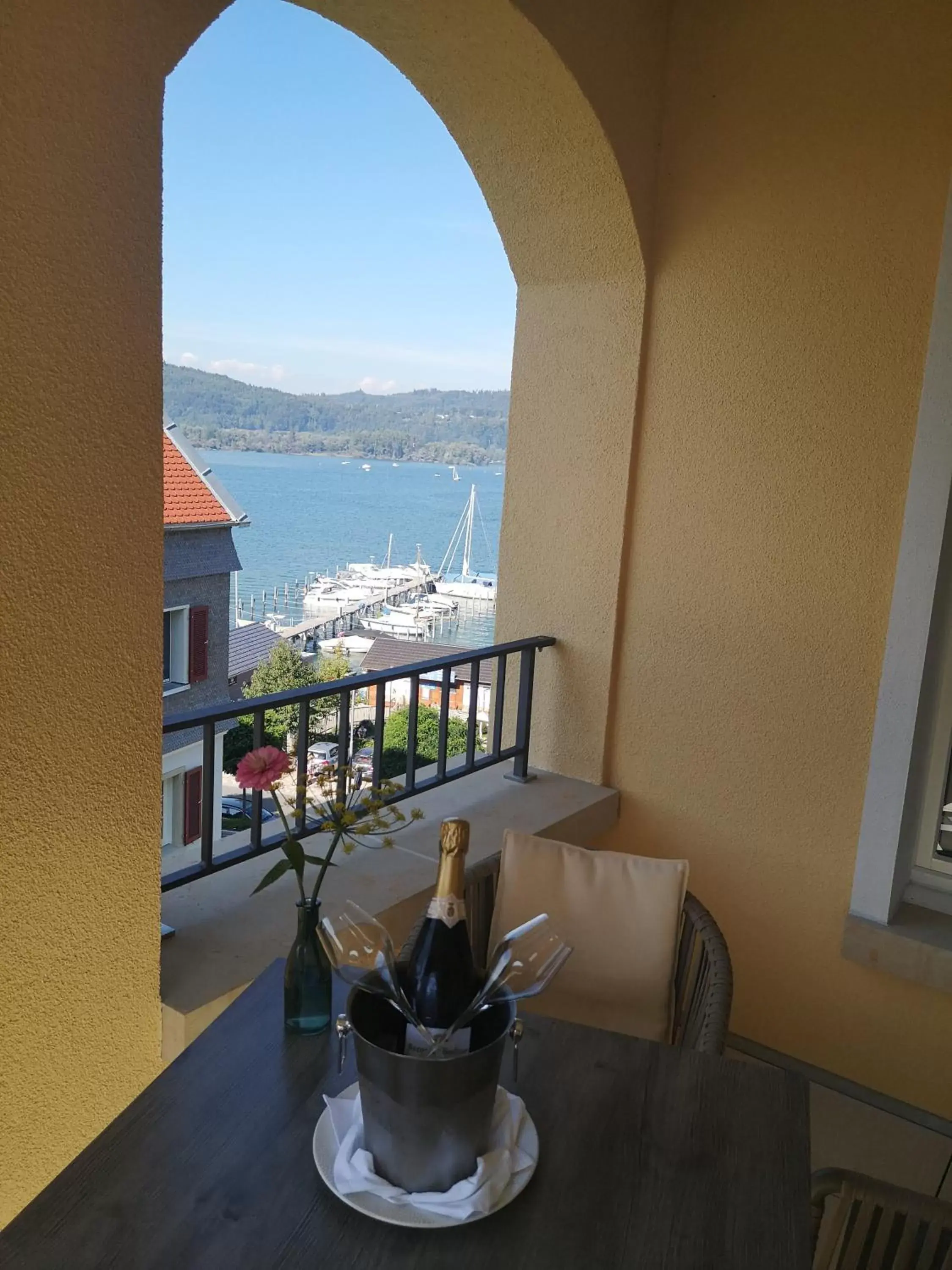 Deluxe Double Room with Balcony - single occupancy in Seehotel Villa Linde Deluxe Double Room with Balcony - single occupancy in Seehotel Villa Linde
