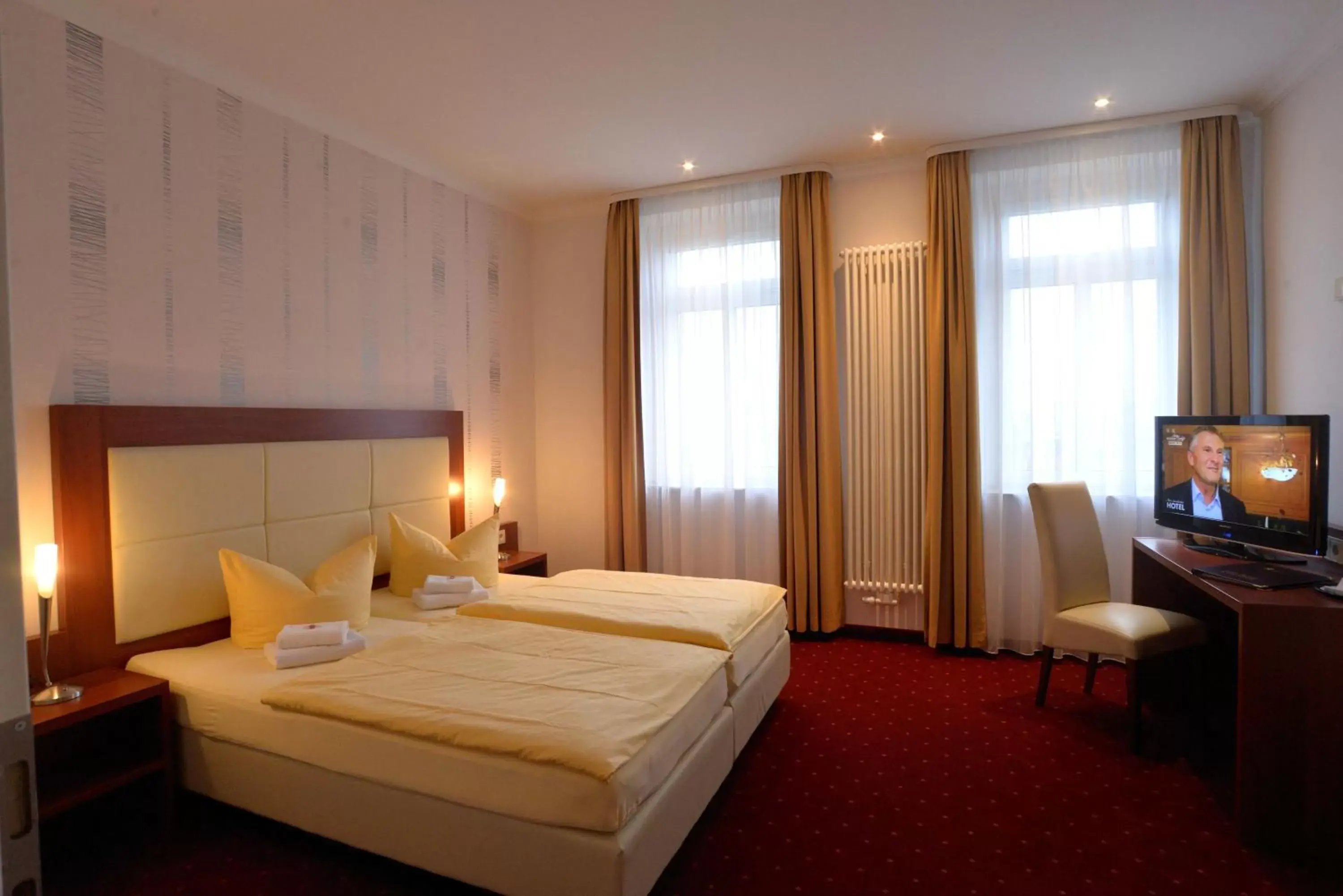 Deluxe Double Room with Balcony in Hotel via City Leipzig Mitte Deluxe Double Room with Balcony in Hotel via City Leipzig Mitte