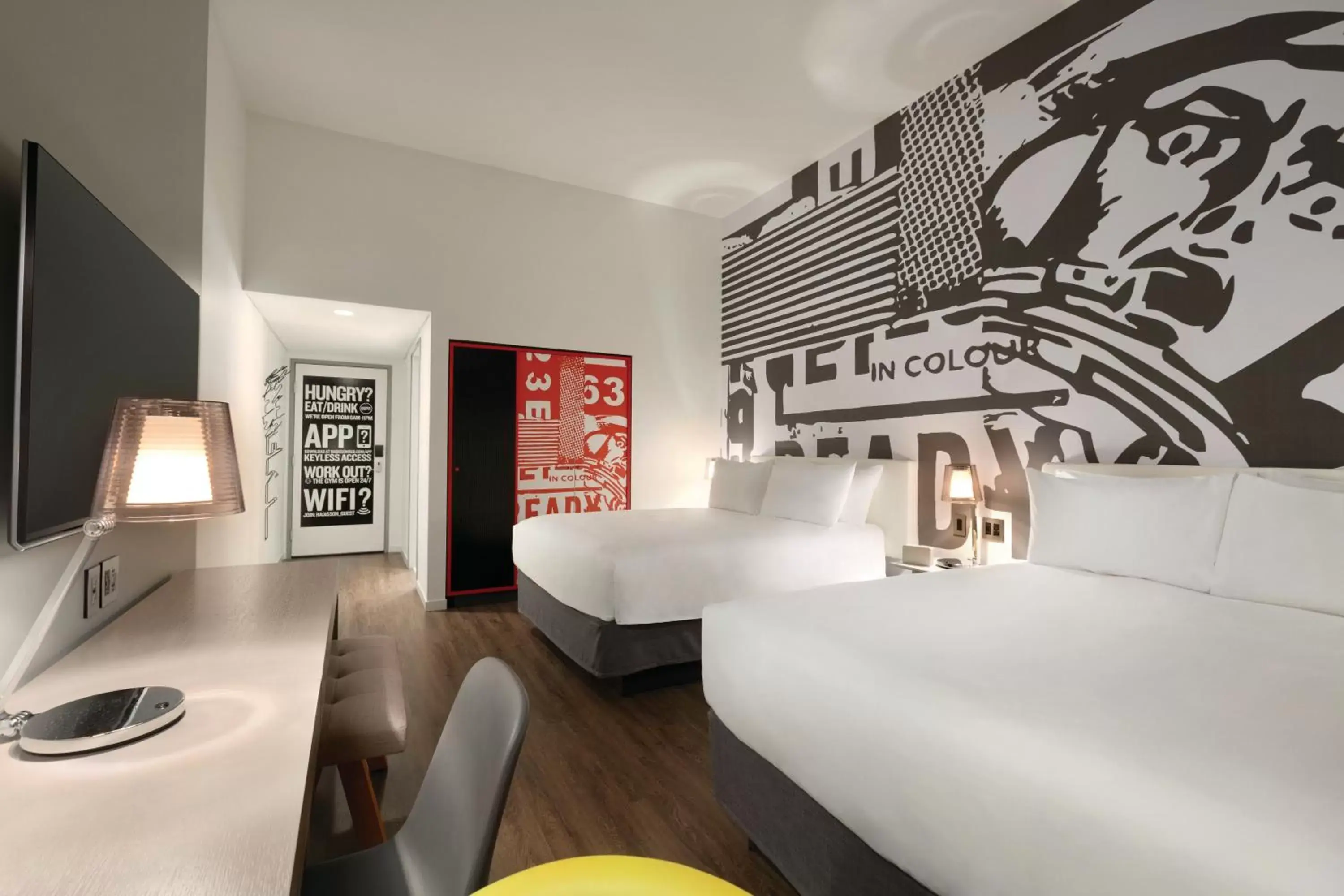 Queen Studio with Two Queen Beds in Radisson Red Minneapolis Downtown Queen Studio with Two Queen Beds in Radisson Red Minneapolis Downtown