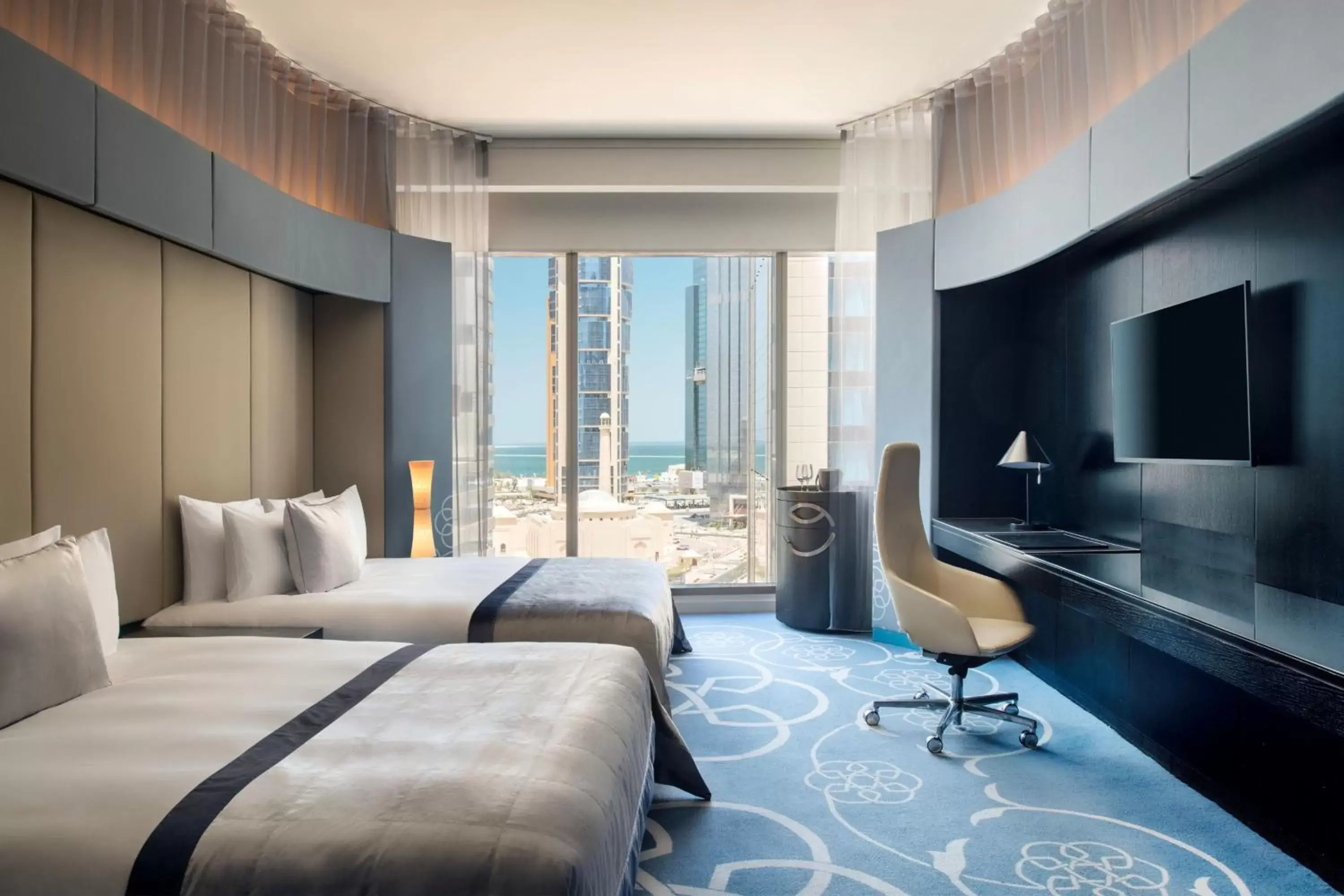 Marvelous Double Room with Beach Access and Higher Floor, 2 Double Beds in W Doha Marvelous Double Room with Beach Access and Higher Floor, 2 Double Beds in W Doha