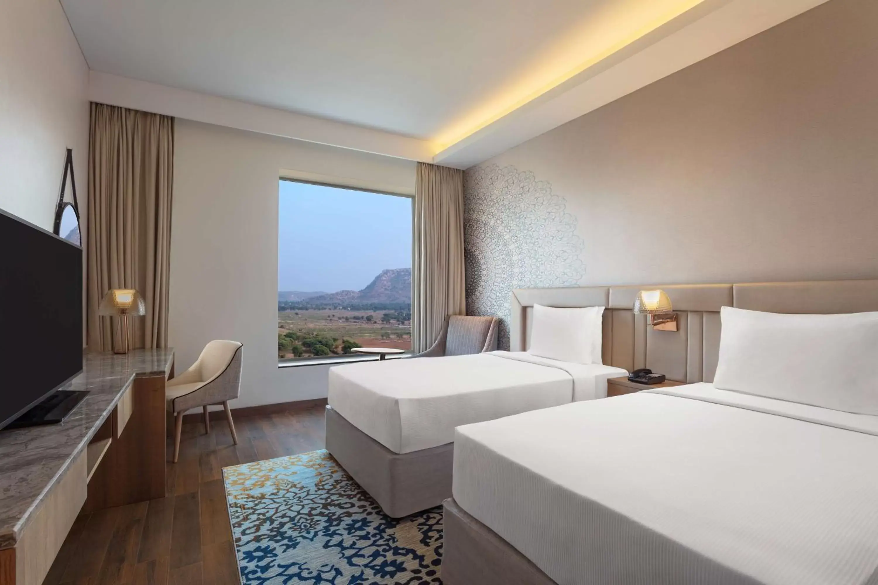 Deluxe Twin Room in DoubleTree By Hilton Jaipur Amer Deluxe Twin Room in DoubleTree By Hilton Jaipur Amer