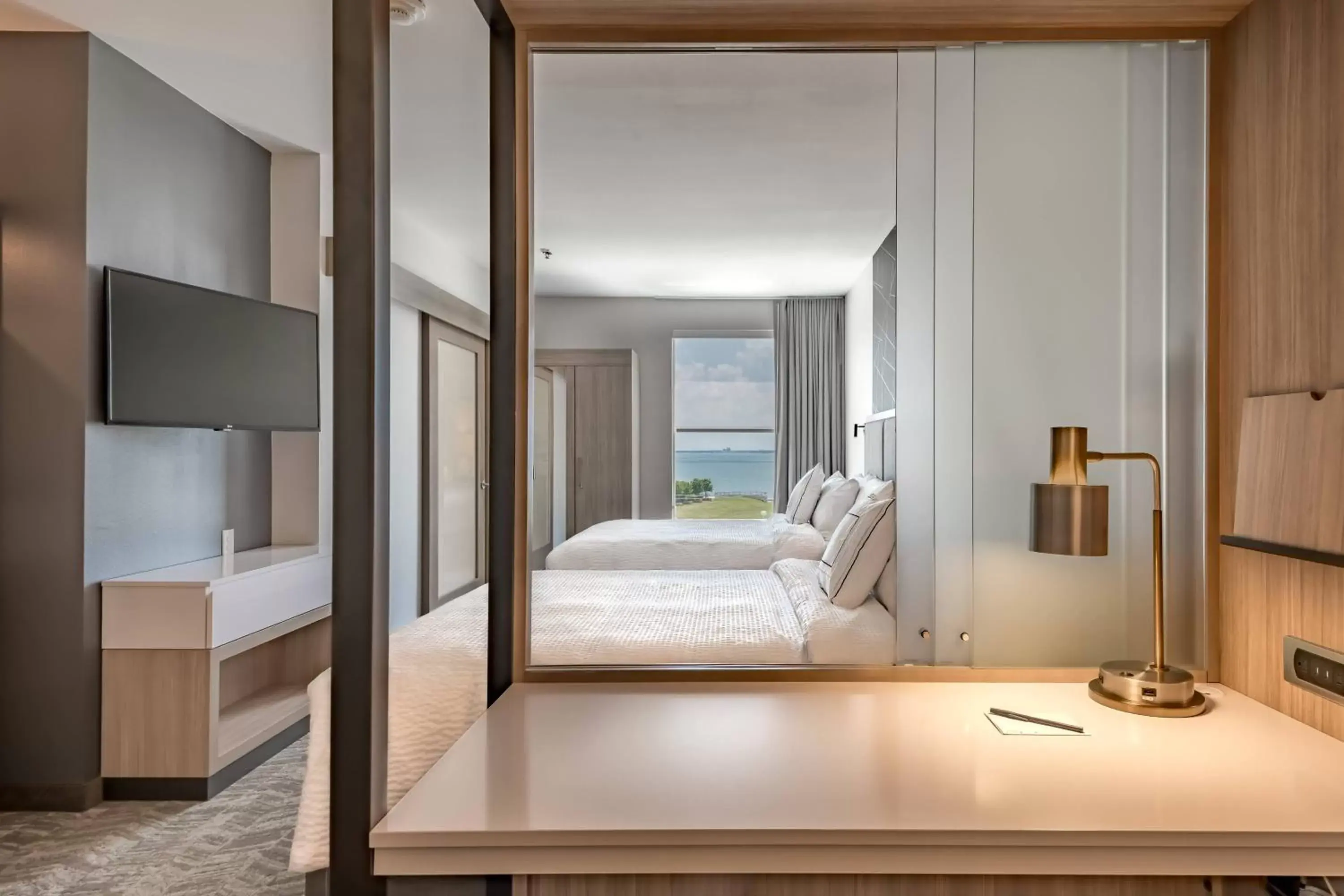 Suite with Two Queen Beds, Sofa Bed and Trundle Bed - Hearing Accessible in SpringHill Suites by Marriott Dallas Rockwall Suite with Two Queen Beds, Sofa Bed and Trundle Bed - Hearing Accessible in SpringHill Suites by Marriott Dallas Rockwall