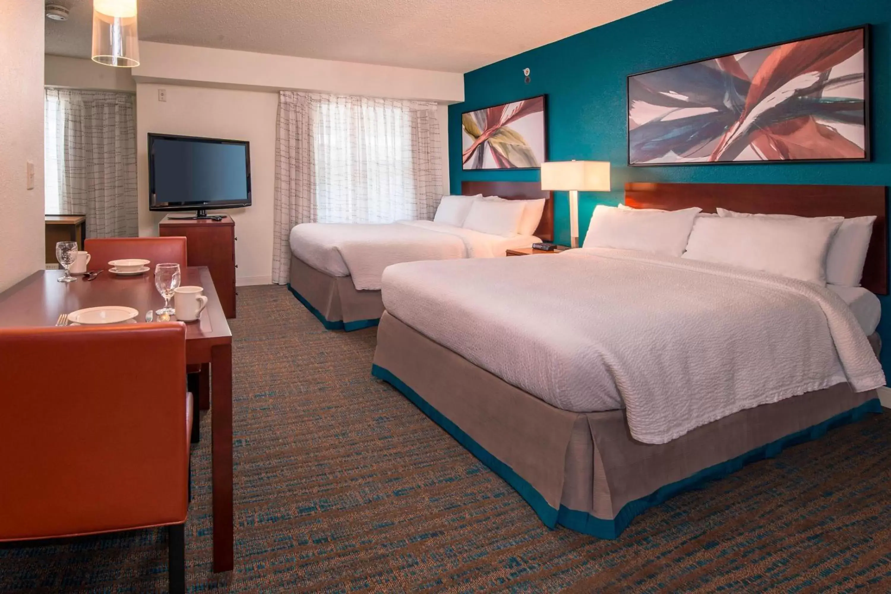 Studio with Two Double Beds in Residence Inn Fairfax Merrifield Studio with Two Double Beds in Residence Inn Fairfax Merrifield