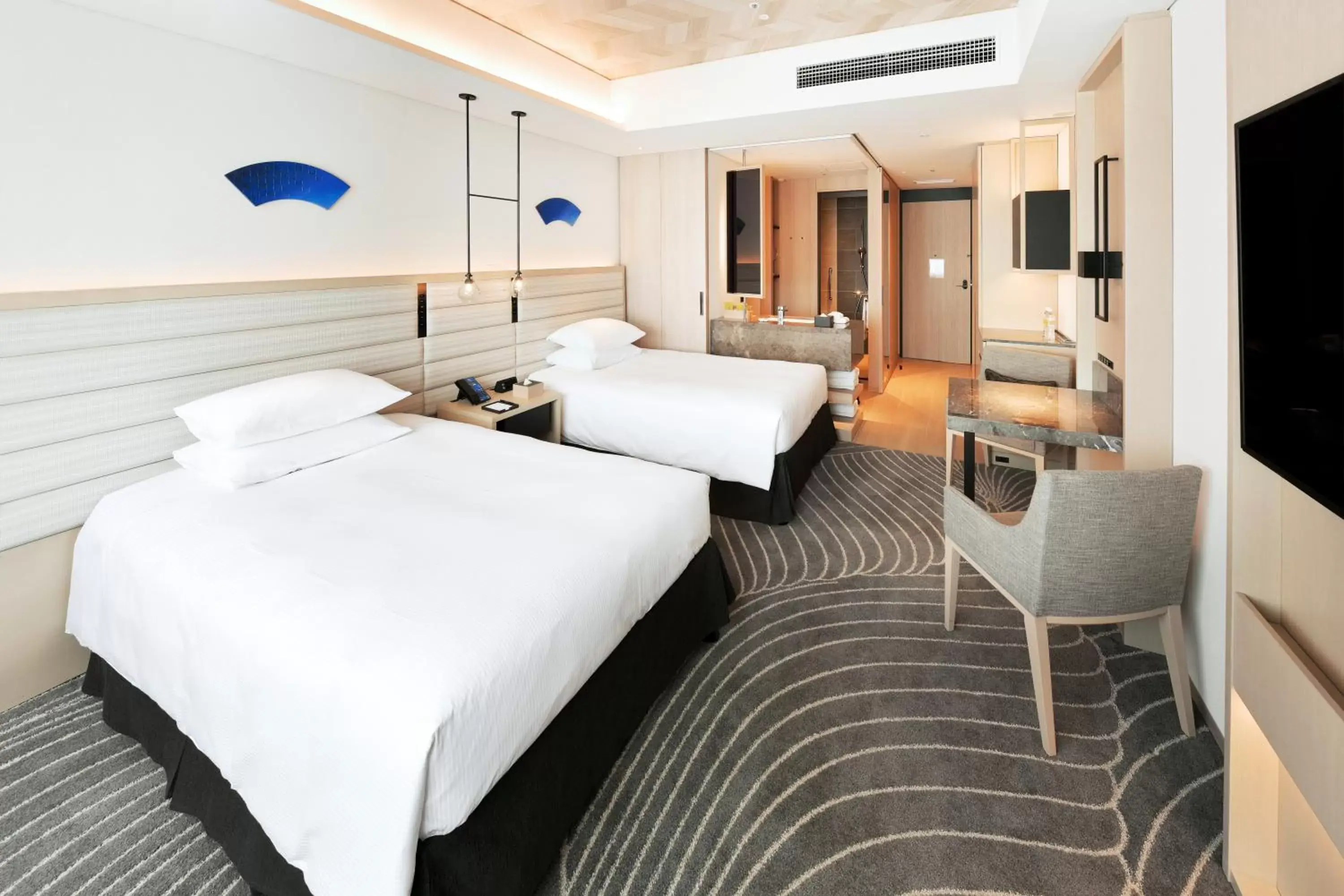 Deluxe Twin Room in Hilton Nagasaki Deluxe Twin Room in Hilton Nagasaki