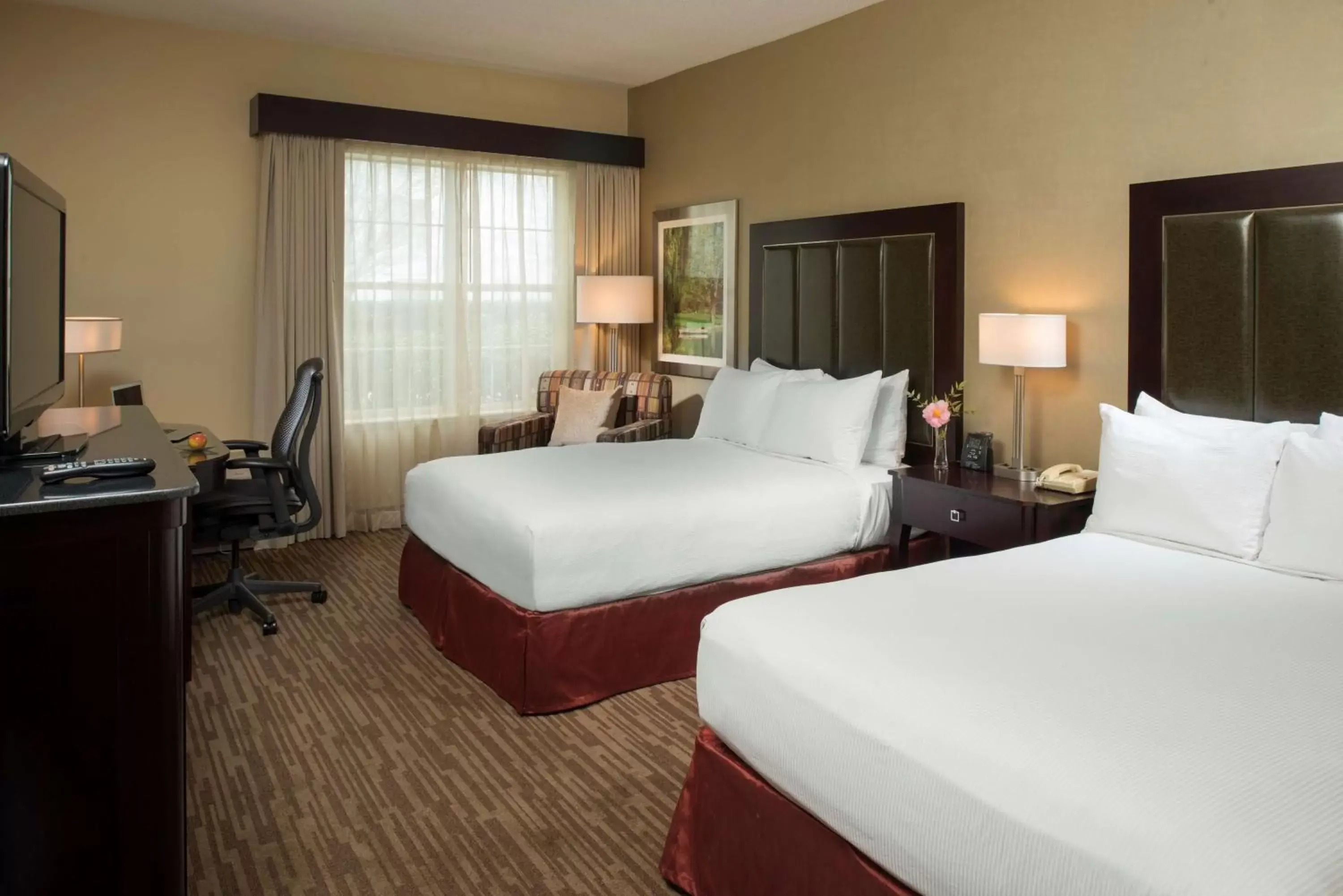 Double Room with Two Double Beds - Hearing Accessible in DoubleTree by Hilton Raleigh Durham Airport at Research Triangle Park Double Room with Two Double Beds - Hearing Accessible in DoubleTree by Hilton Raleigh Durham Airport at Research Triangle Park