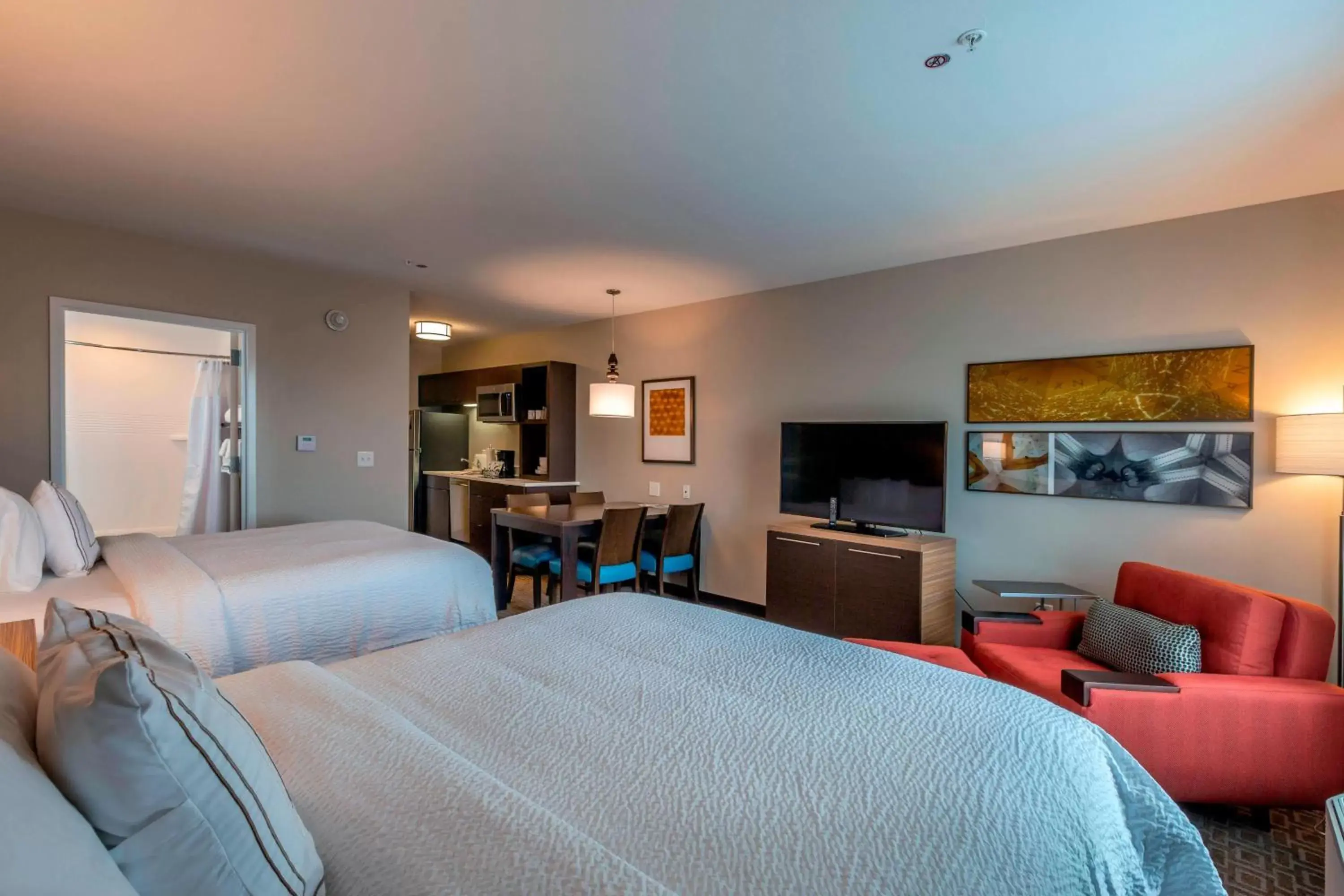 Studio with Two Queen Beds and Adapted Tub - Mobility and Hearing Accessible in TownePlace Suites by Marriott Lexington Keeneland/Airport Studio with Two Queen Beds and Adapted Tub - Mobility and Hearing Accessible in TownePlace Suites by Marriott Lexington Keeneland/Airport