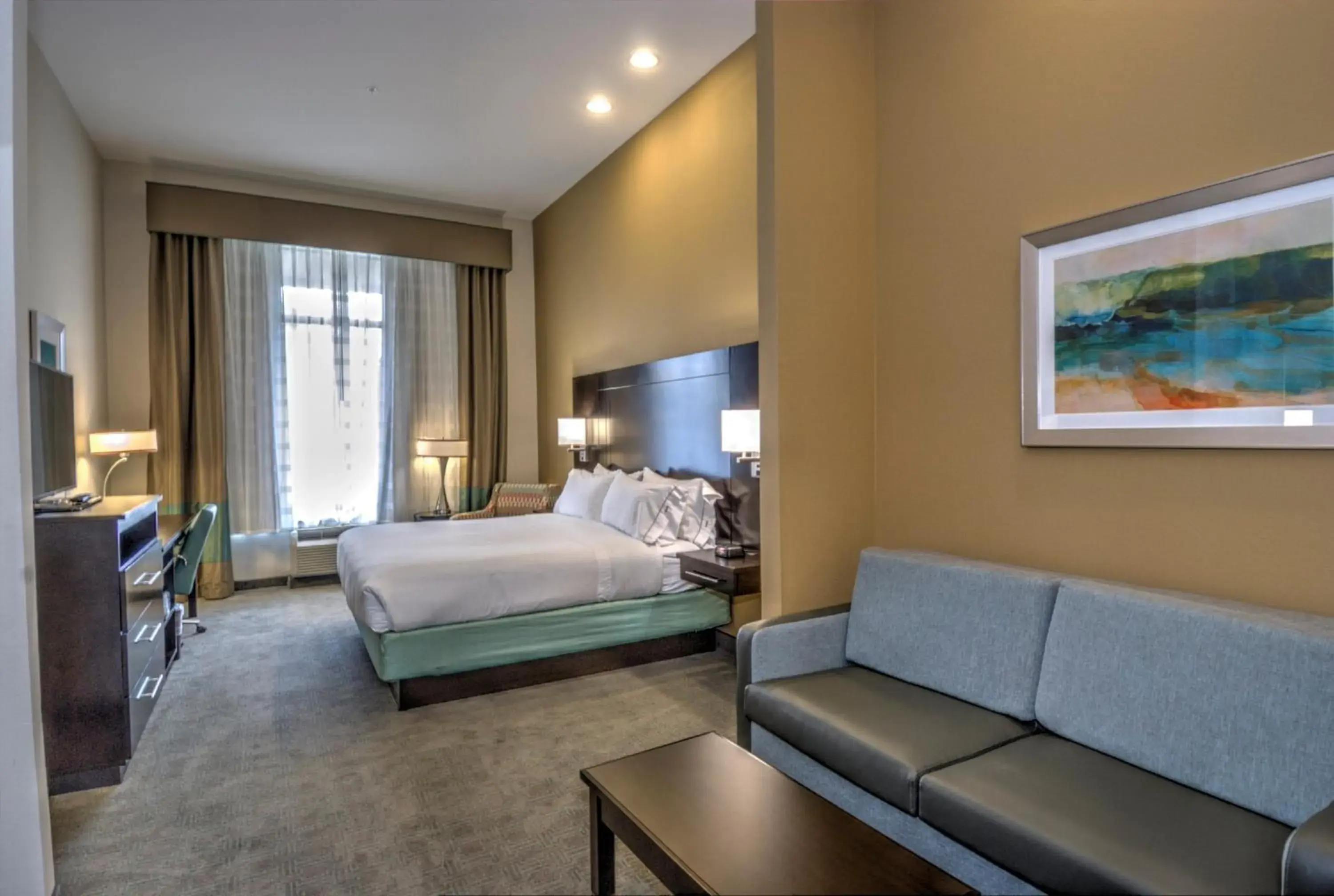 Deluxe King Room - Hearing Accessible in Holiday Inn Express & Suites Austin South, an IHG Hotel Deluxe King Room - Hearing Accessible in Holiday Inn Express & Suites Austin South, an IHG Hotel