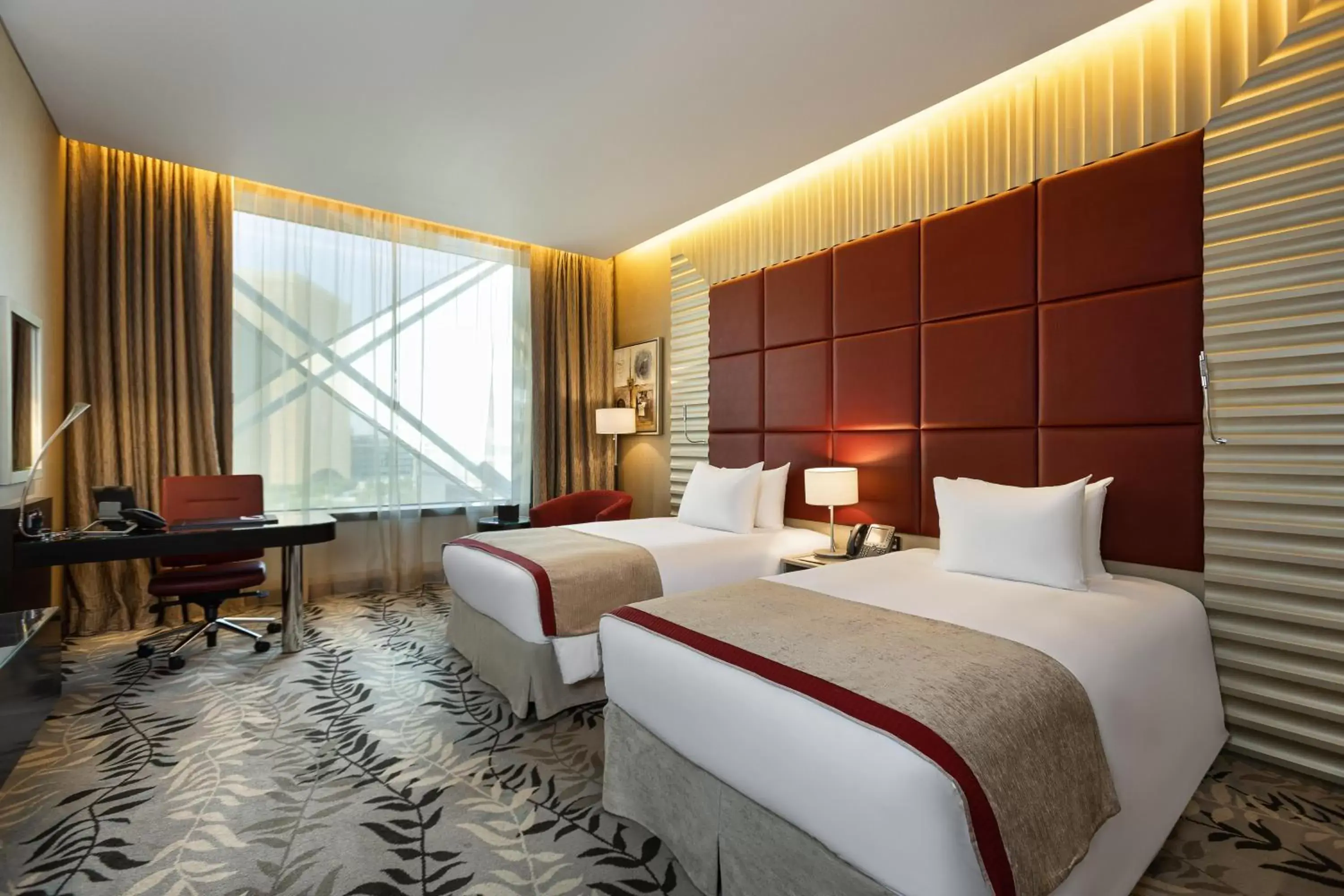 Standard Twin Room with Garden View in Crowne Plaza Riyadh - RDC Hotel & Convention by IHG Standard Twin Room with Garden View in Crowne Plaza Riyadh - RDC Hotel & Convention by IHG