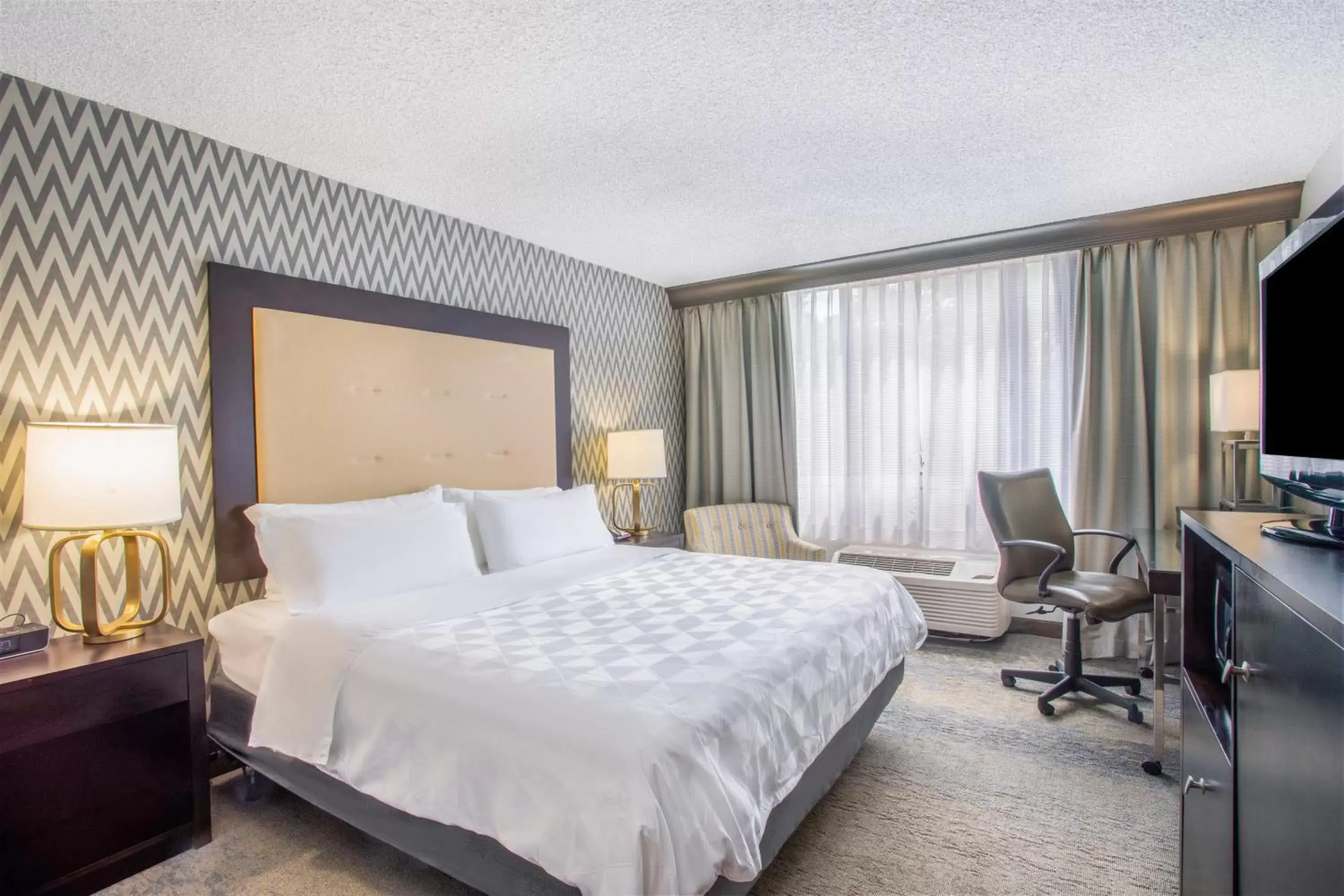 King Room - Hearing Accessible - Roll-in Shower in Holiday Inn & Suites Parsippany Fairfield, an IHG Hotel King Room - Hearing Accessible - Roll-in Shower in Holiday Inn & Suites Parsippany Fairfield, an IHG Hotel
