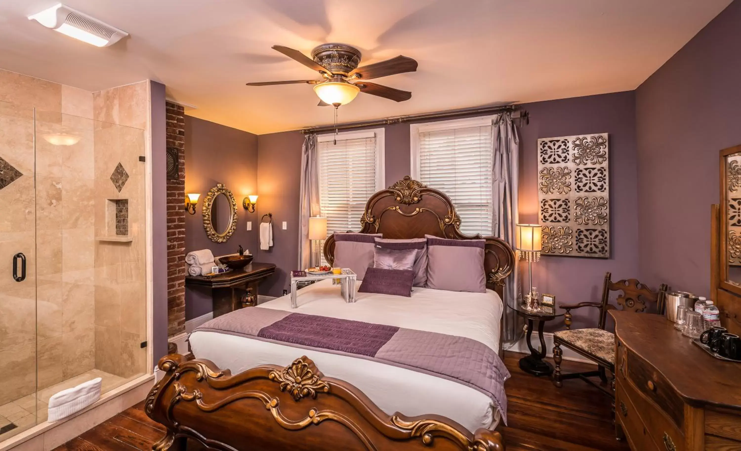 Deluxe King Room - Tanzanite Room in Carriage Way Inn Bed & Breakfast Adults Only - 21 years old and up Deluxe King Room - Tanzanite Room in Carriage Way Inn Bed & Breakfast Adults Only - 21 years old and up