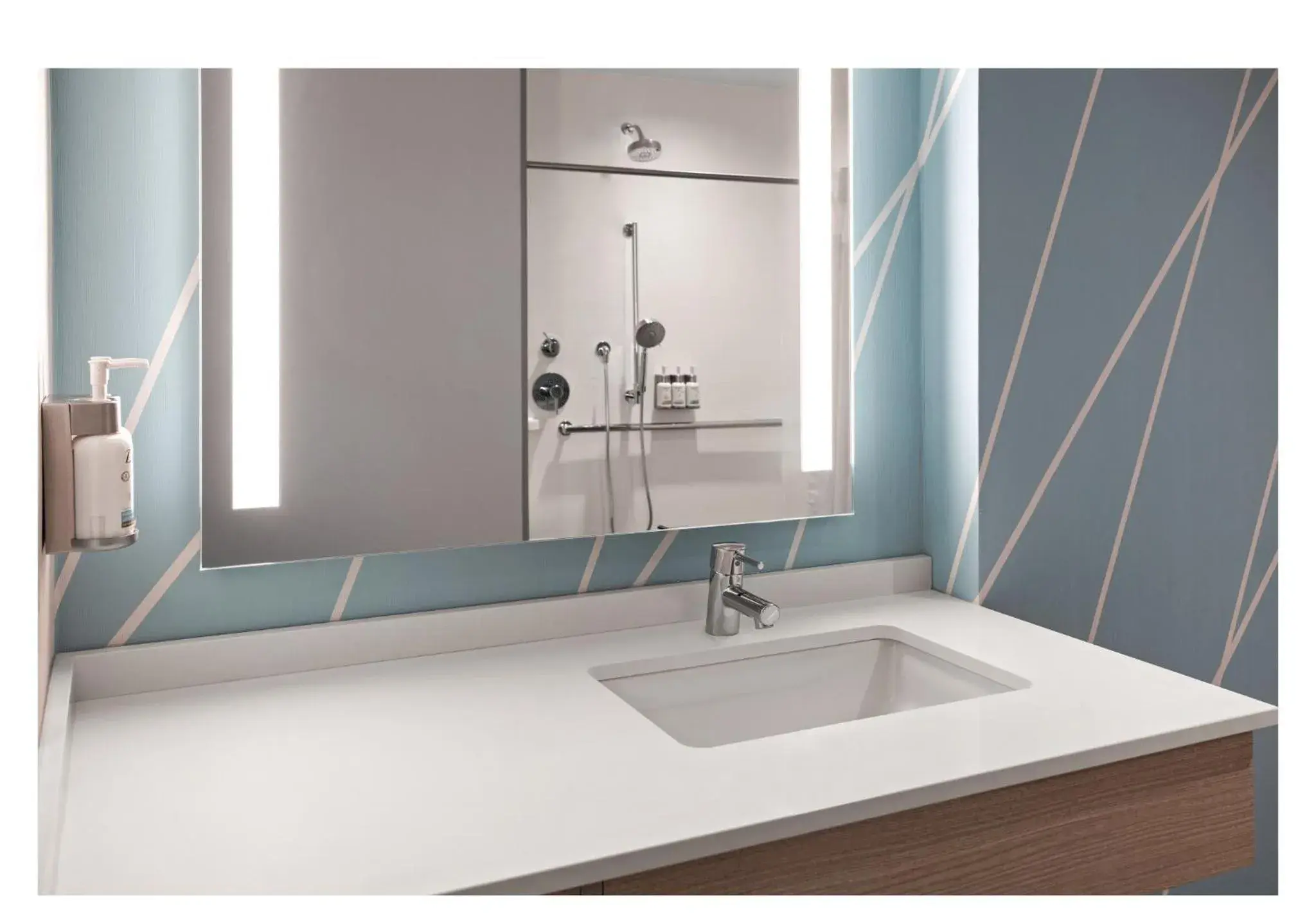 Mobility Accessible Room with Two Double Beds with Roll-In Shower in avid hotels - Brooklyn Dyker Heights by IHG Mobility Accessible Room with Two Double Beds with Roll-In Shower in avid hotels - Brooklyn Dyker Heights by IHG