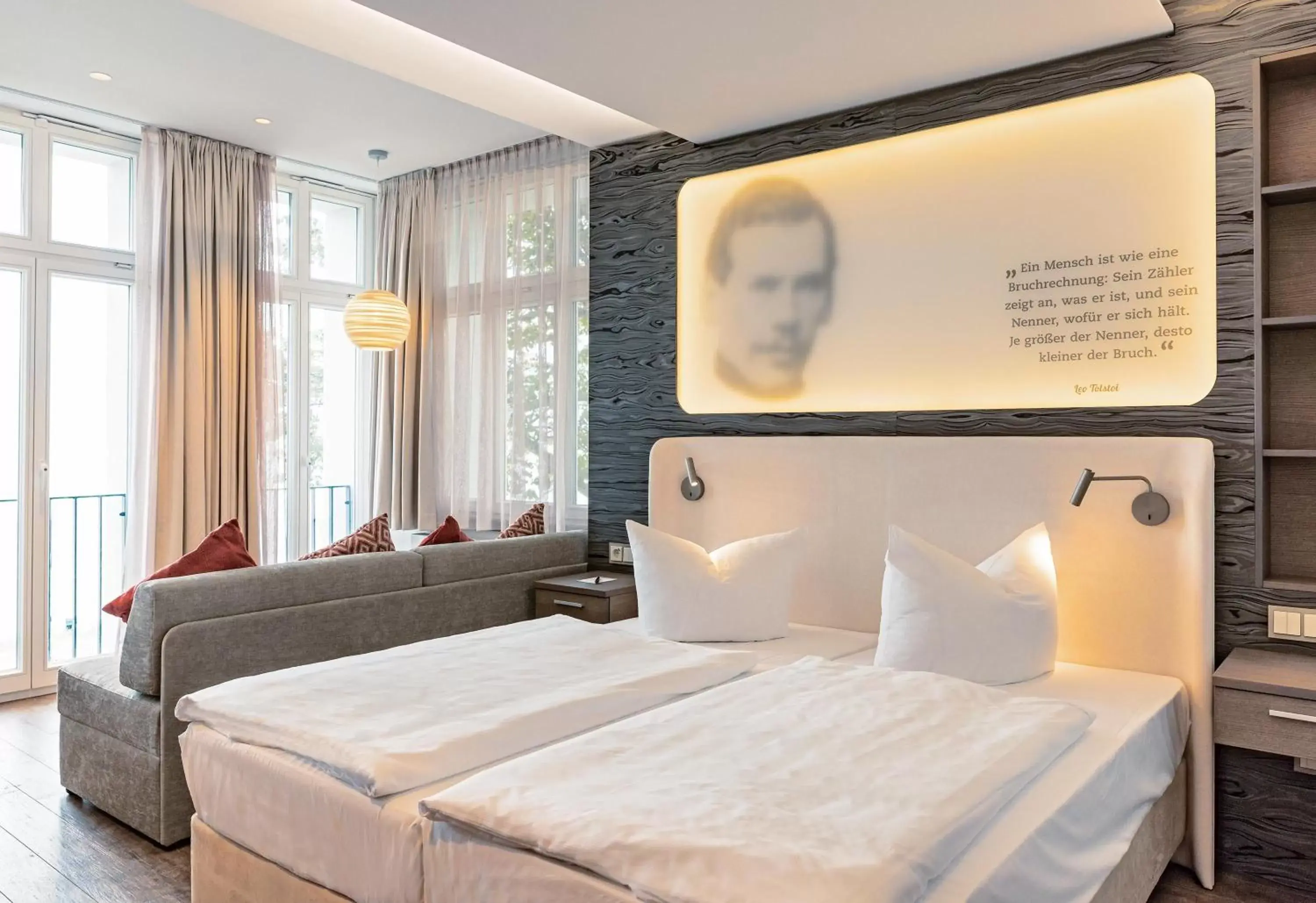 Junior Suite with Ocean View - single occupancy in SEETELHOTEL Strandhotel Atlantic das Boutiquehotel am Meer Junior Suite with Ocean View - single occupancy in SEETELHOTEL Strandhotel Atlantic das Boutiquehotel am Meer