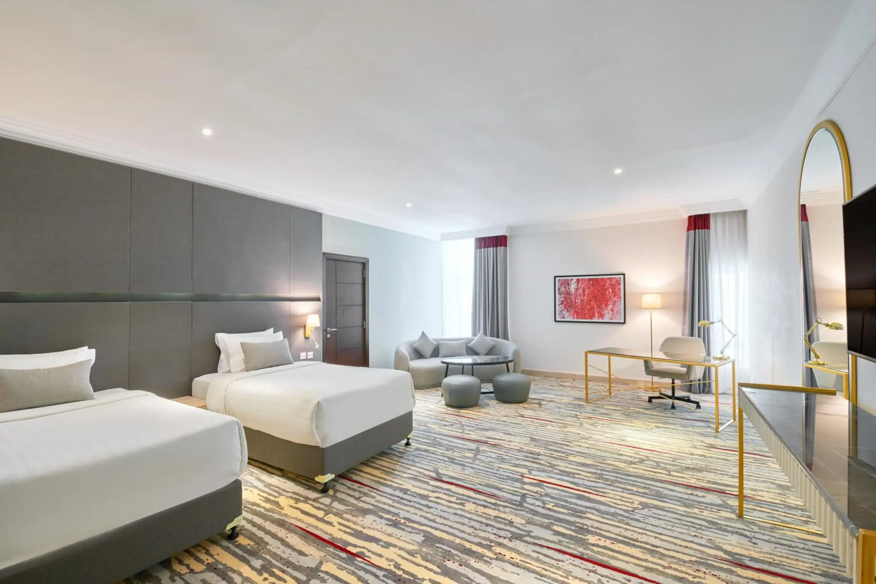 Classy Room with Two Single Beds and City/Pool View - Non-Smoking in Ramada by Wyndham Doha Old Town Classy Room with Two Single Beds and City/Pool View - Non-Smoking in Ramada by Wyndham Doha Old Town