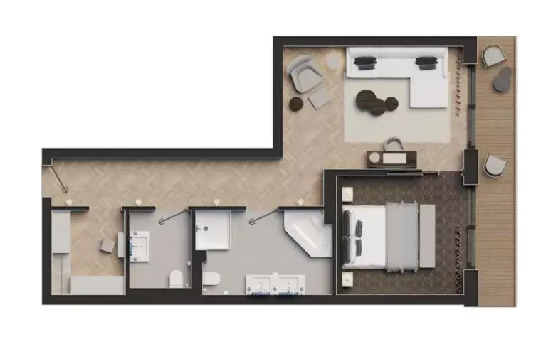 Junior Suite with Ocean View in Hotel Strandperle Junior Suite with Ocean View in Hotel Strandperle