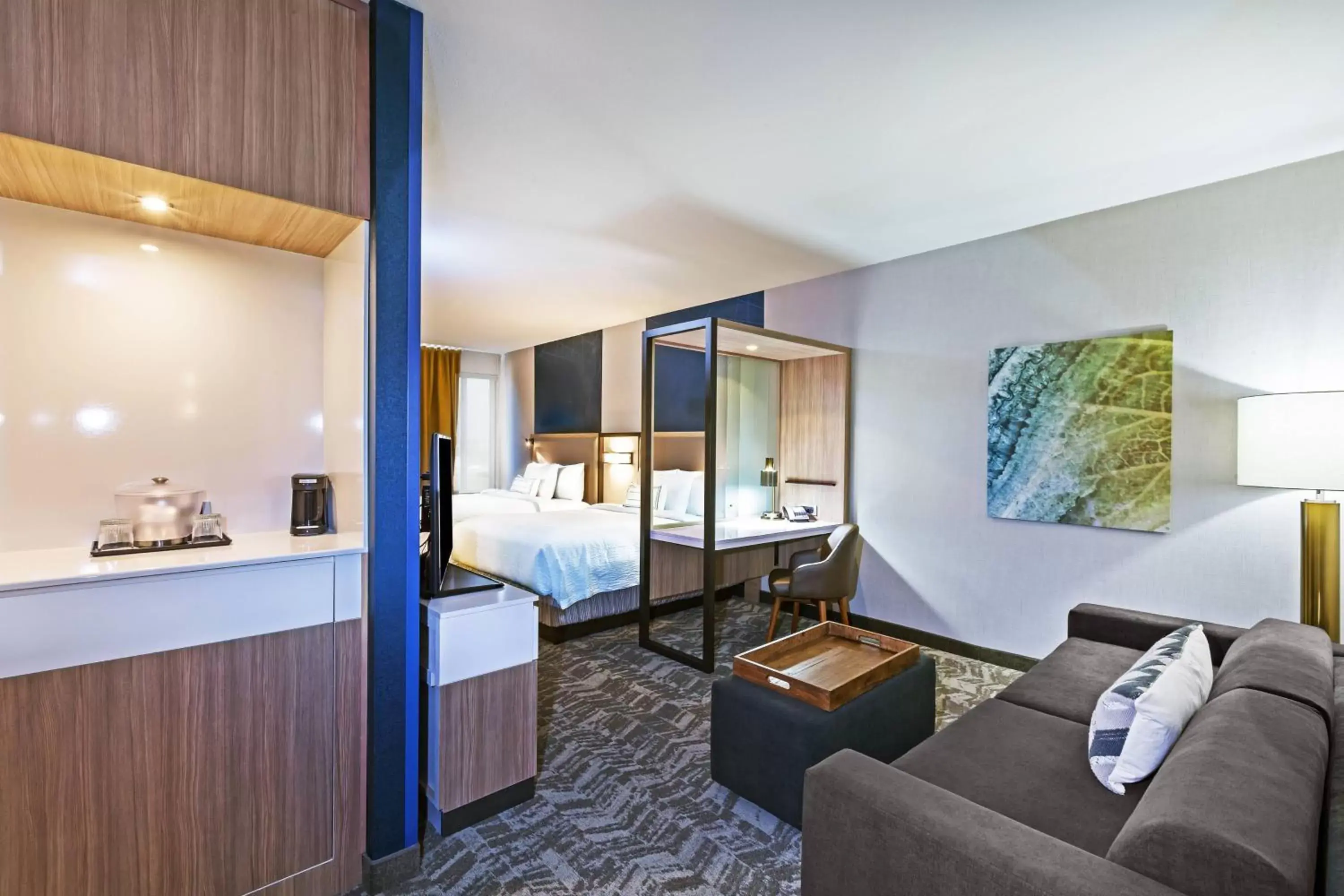 Studio with Two Queen Beds and Sofa Bed - Hearing Accessible in SpringHill Suites by Marriott Tulsa at Tulsa Hills Studio with Two Queen Beds and Sofa Bed - Hearing Accessible in SpringHill Suites by Marriott Tulsa at Tulsa Hills