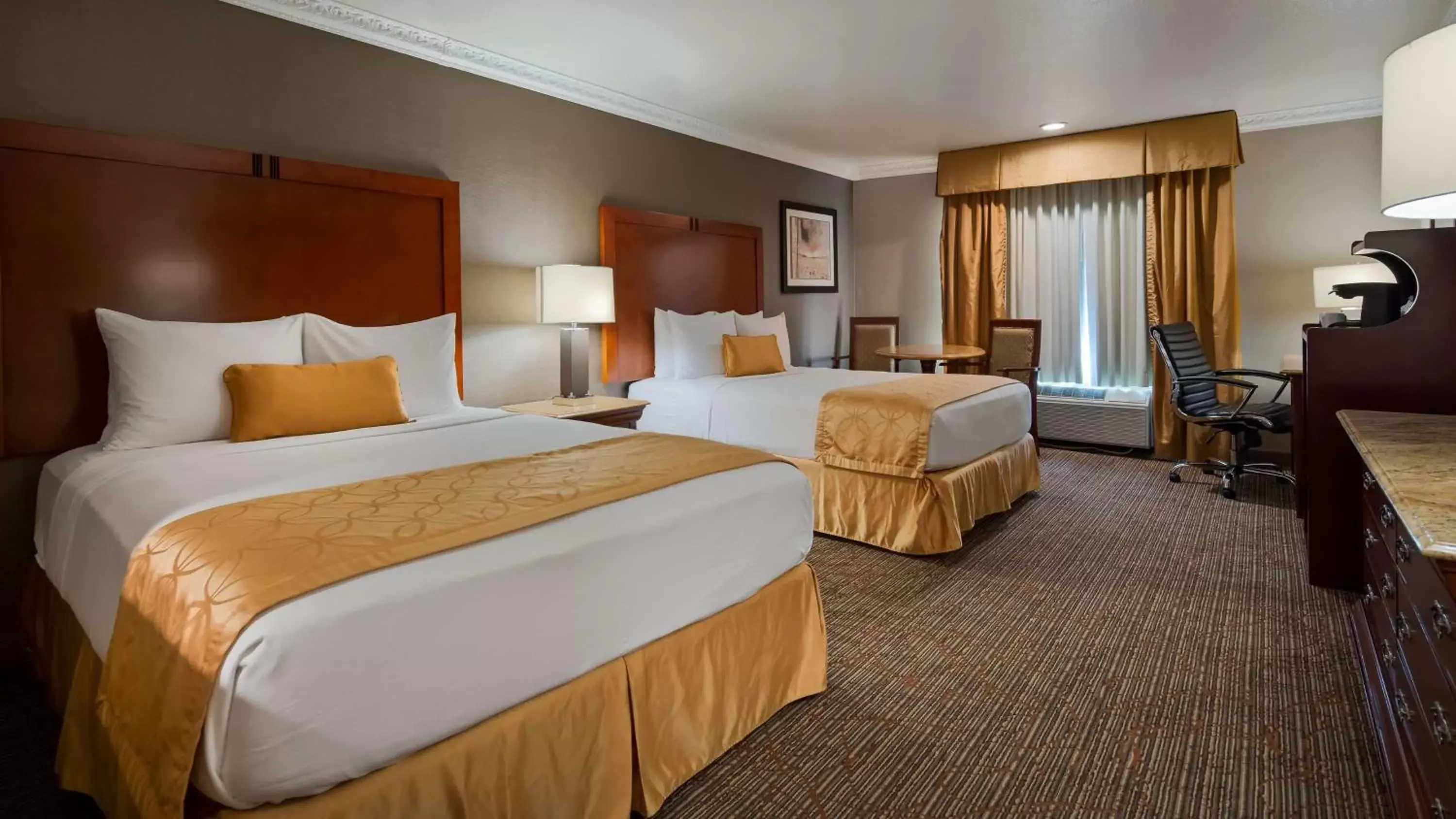 Queen Room with Two Queen Beds and Roll-In Shower - Mobility Access/Non-Smoking in Best Western Plus Newport Mesa Inn Queen Room with Two Queen Beds and Roll-In Shower - Mobility Access/Non-Smoking in Best Western Plus Newport Mesa Inn