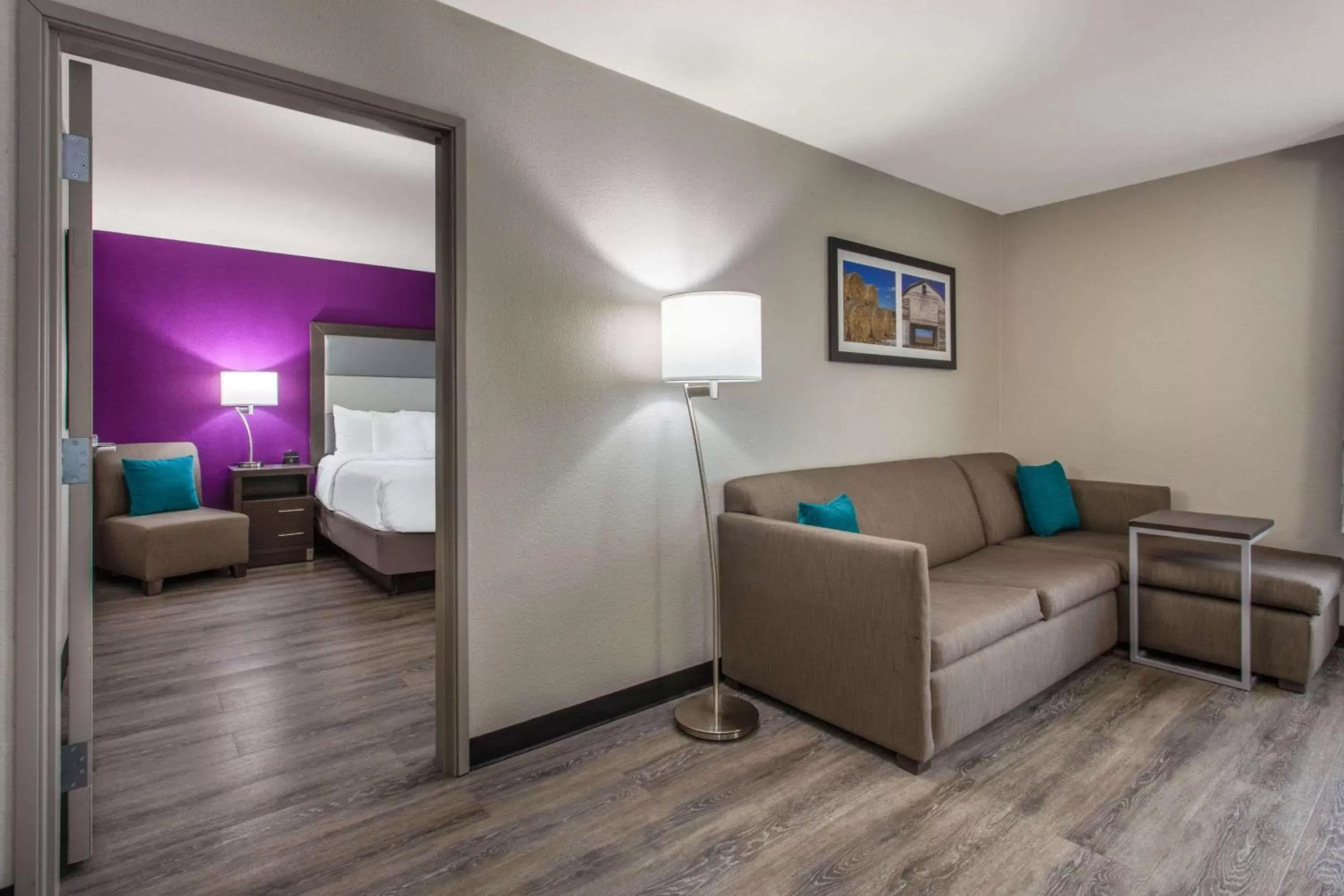 One-Bedroom King Suite with Bathtub with Grab Bars - Mobility Access/Non-Smoking in La Quinta by Wyndham Effingham One-Bedroom King Suite with Bathtub with Grab Bars - Mobility Access/Non-Smoking in La Quinta by Wyndham Effingham