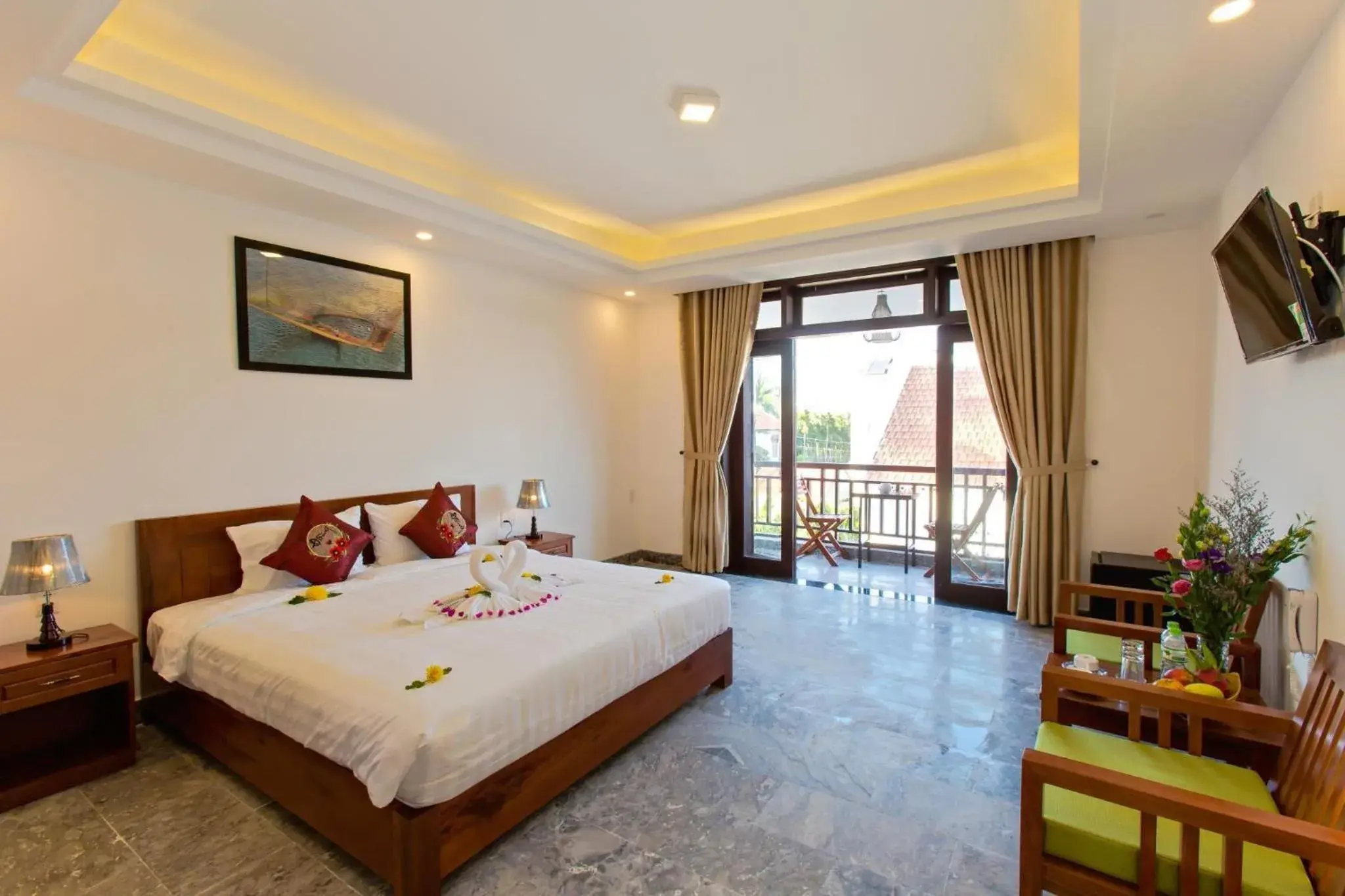 Queen Room with Pool View in Trendy Life Villa Hoi An Queen Room with Pool View in Trendy Life Villa Hoi An