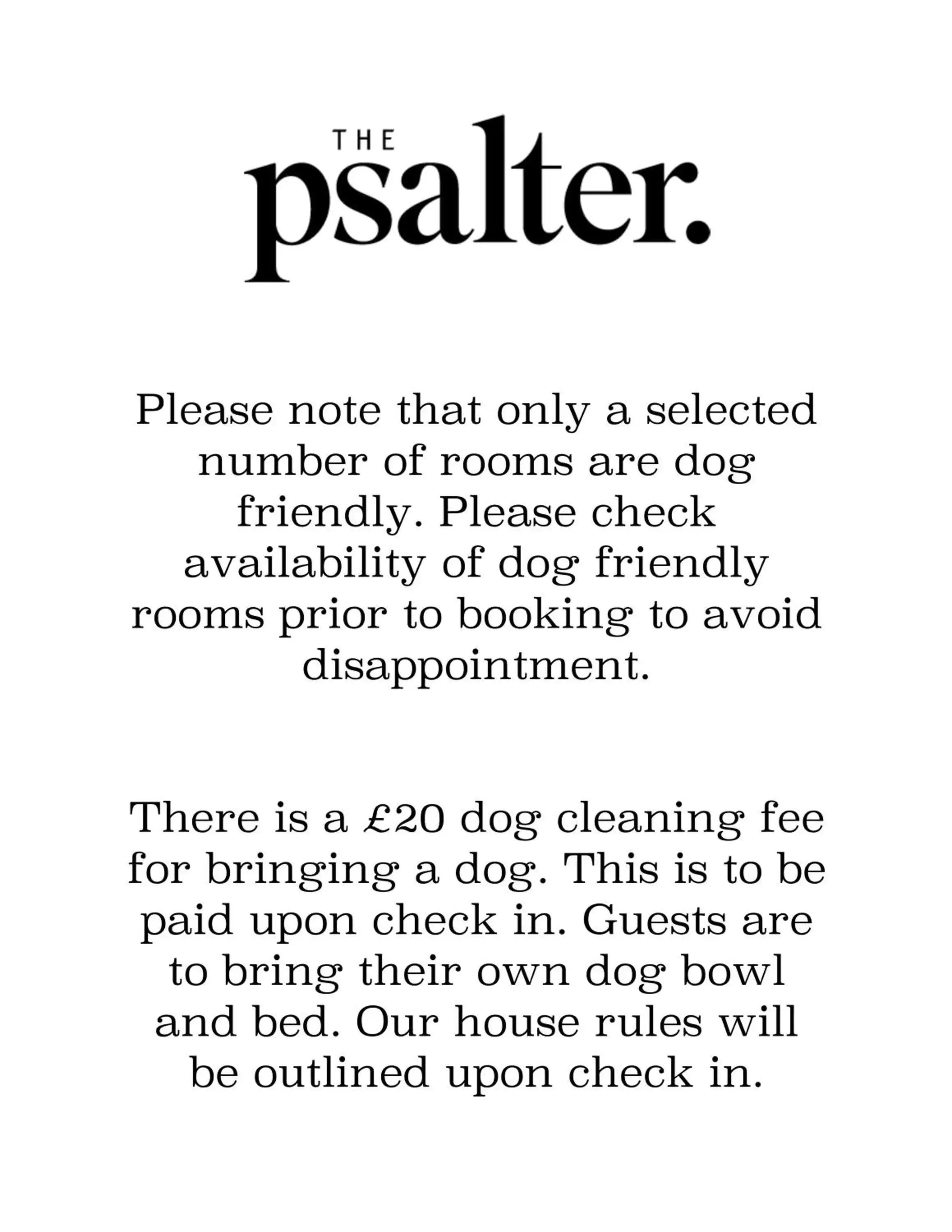 Standard Double Room in The Psalter Standard Double Room in The Psalter