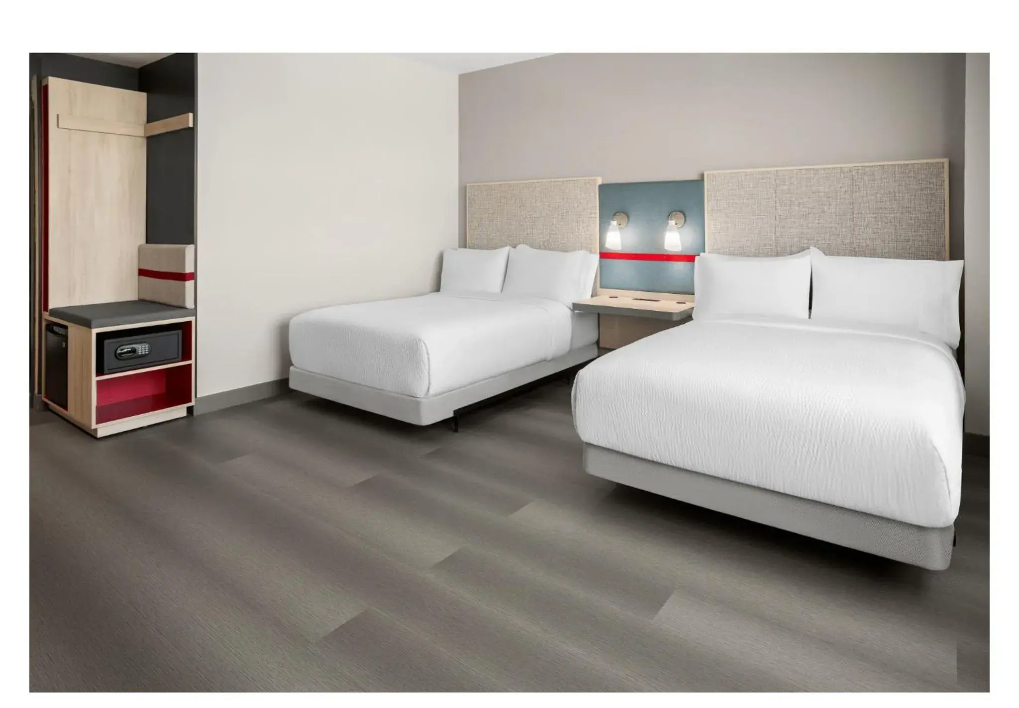 Mobility Accessible Room with Two Double Beds with Roll-In Shower in avid hotels - Brooklyn Dyker Heights, an IHG Hotel-BRAND NEW Mobility Accessible Room with Two Double Beds with Roll-In Shower in avid hotels - Brooklyn Dyker Heights, an IHG Hotel-BRAND NEW