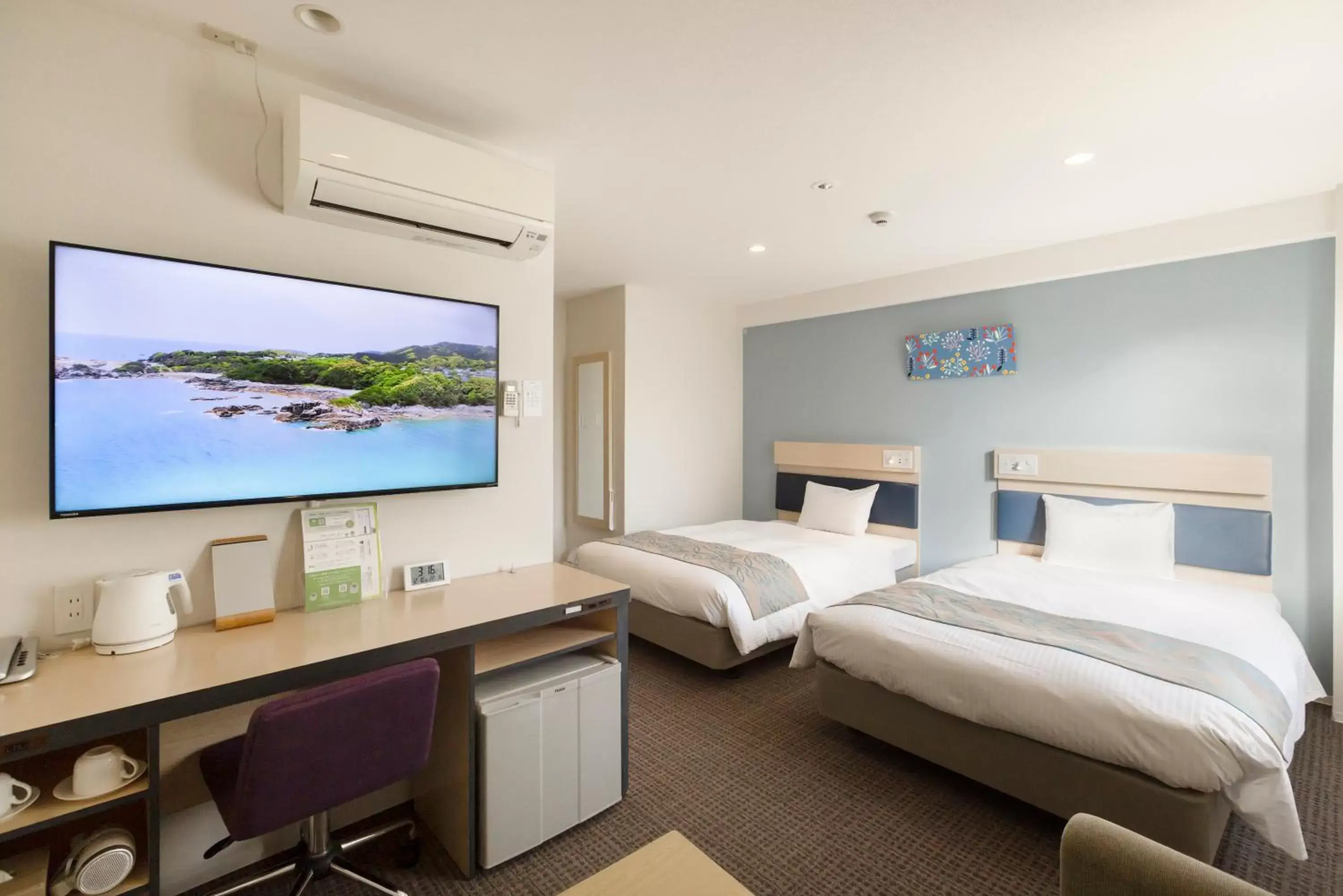 Deluxe Twin Room - Non-Smoking in Beppu Daiiti Hotel Deluxe Twin Room - Non-Smoking in Beppu Daiiti Hotel