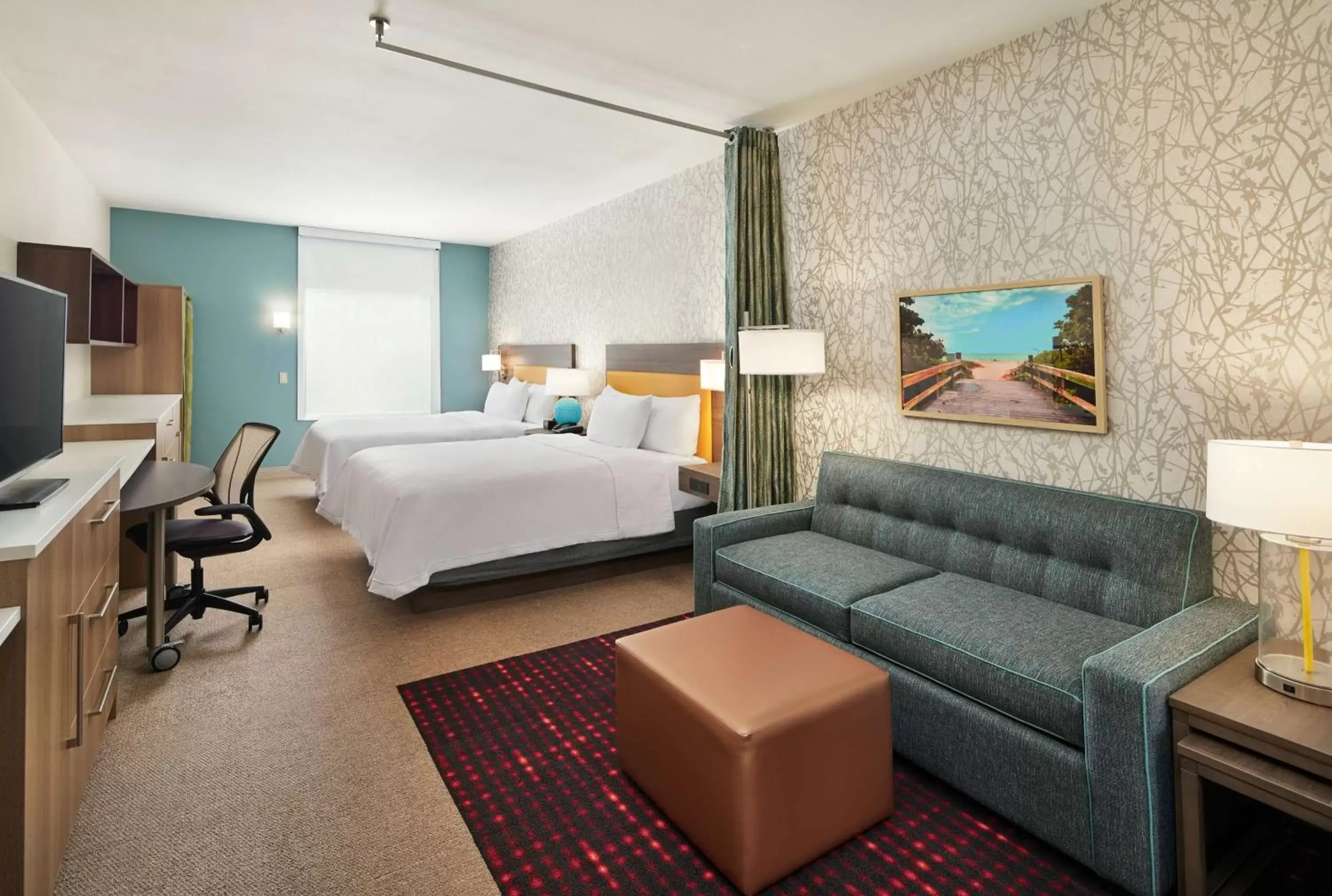 Queen Studio with Two Queen Beds - Non-Smoking in Home2 Suites By Hilton Palm Bay I 95 Queen Studio with Two Queen Beds - Non-Smoking in Home2 Suites By Hilton Palm Bay I 95