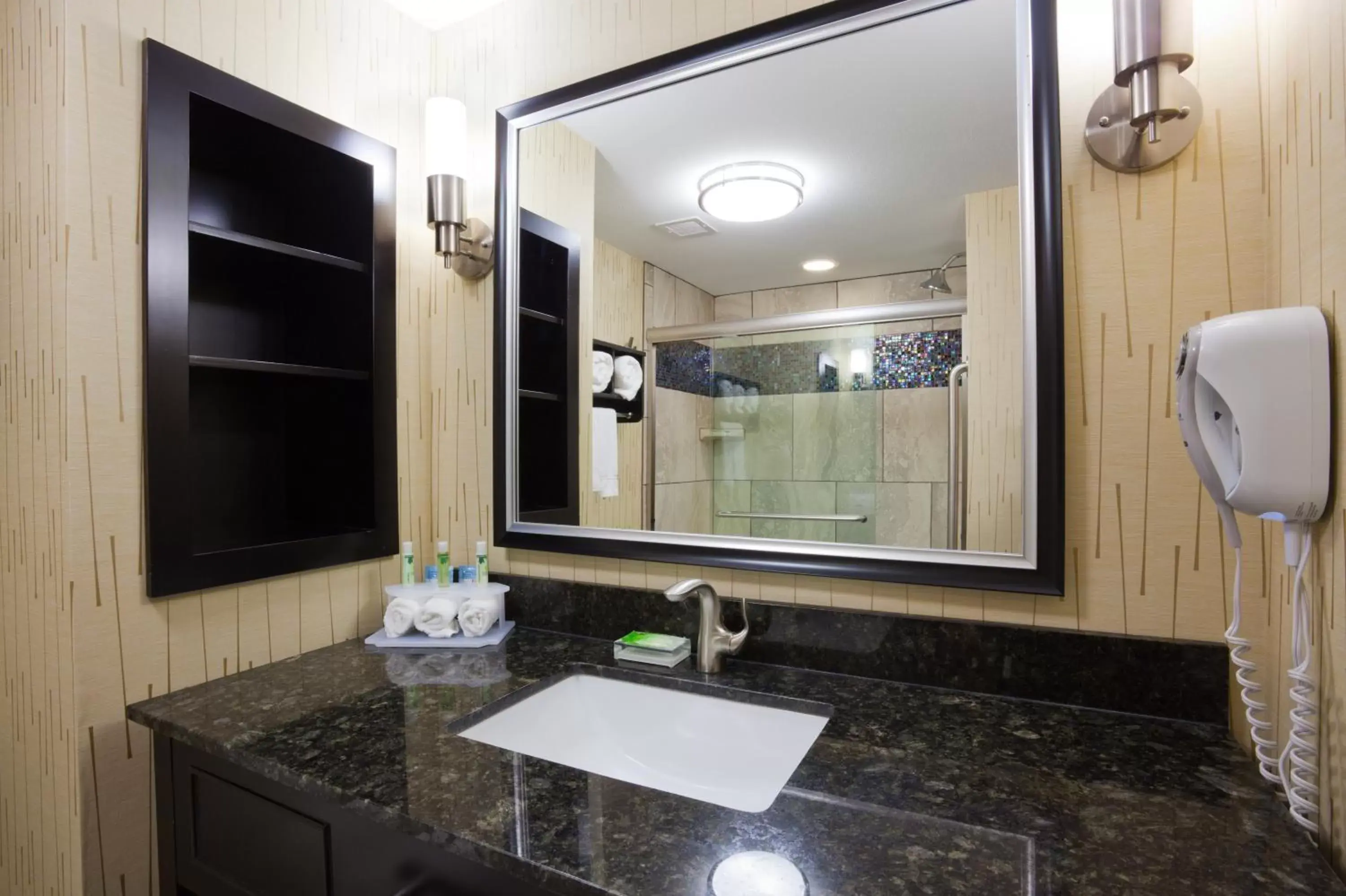 King Room - Hearing Accessible - Roll-in Shower in Holiday Inn Express & Suites Fort Dodge, an IHG Hotel King Room - Hearing Accessible - Roll-in Shower in Holiday Inn Express & Suites Fort Dodge, an IHG Hotel