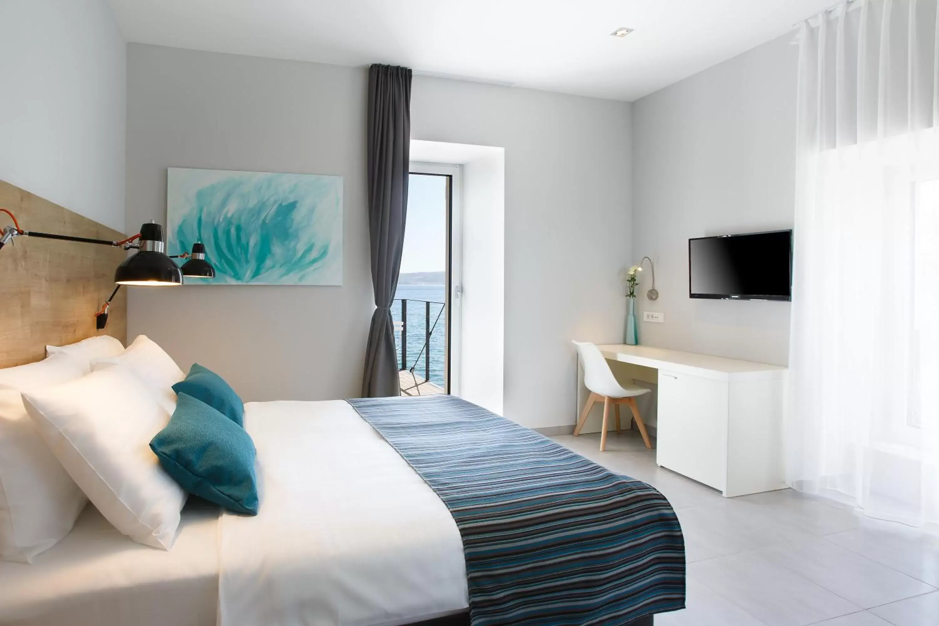 Superior Double Room with Balcony and Sea View in Hotel Štacija Superior Double Room with Balcony and Sea View in Hotel Štacija