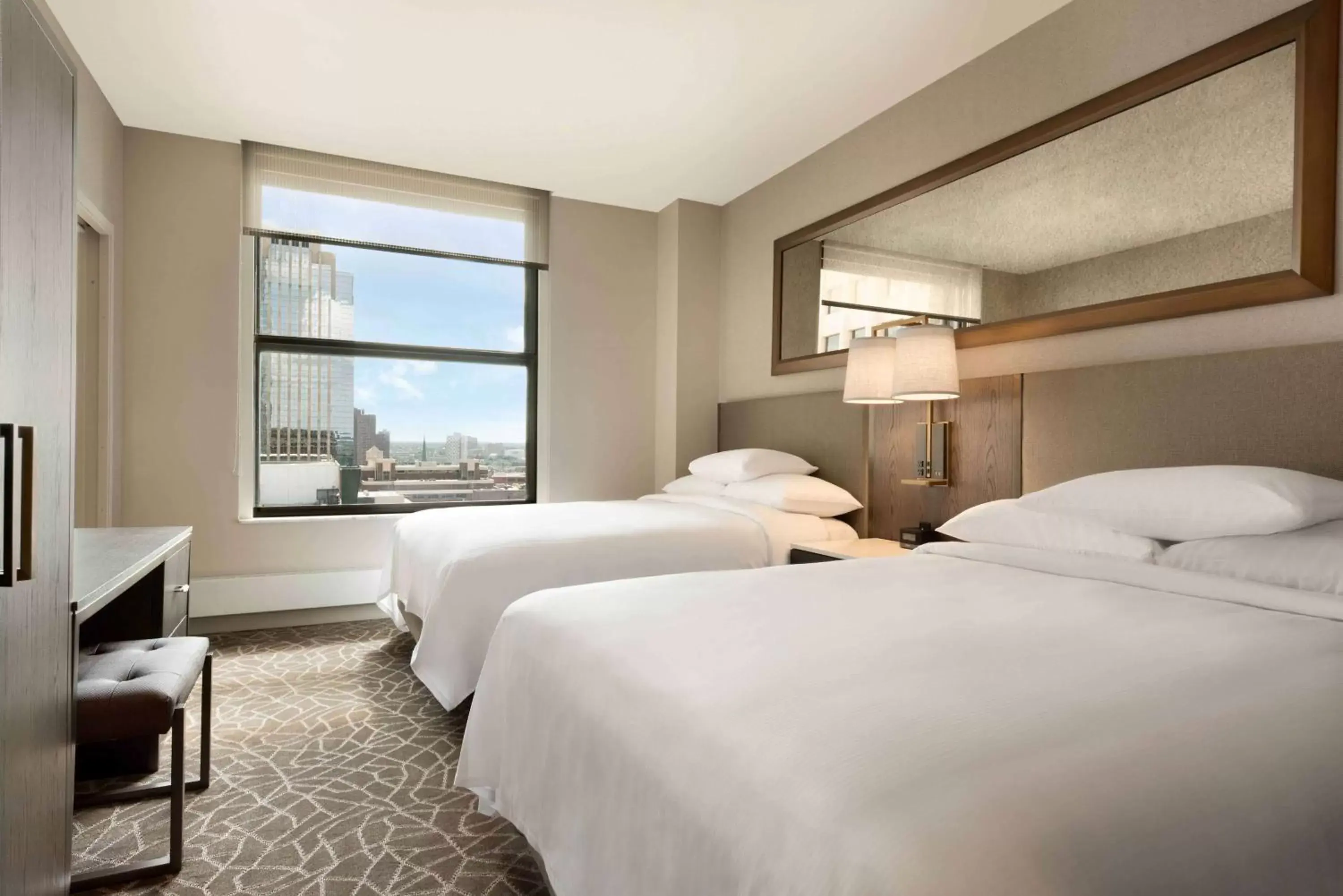 Queen Suite with Two Queen Beds - Hearing Accessible in Embassy Suites By Hilton Minneapolis Downtown Hotel Queen Suite with Two Queen Beds - Hearing Accessible in Embassy Suites By Hilton Minneapolis Downtown Hotel