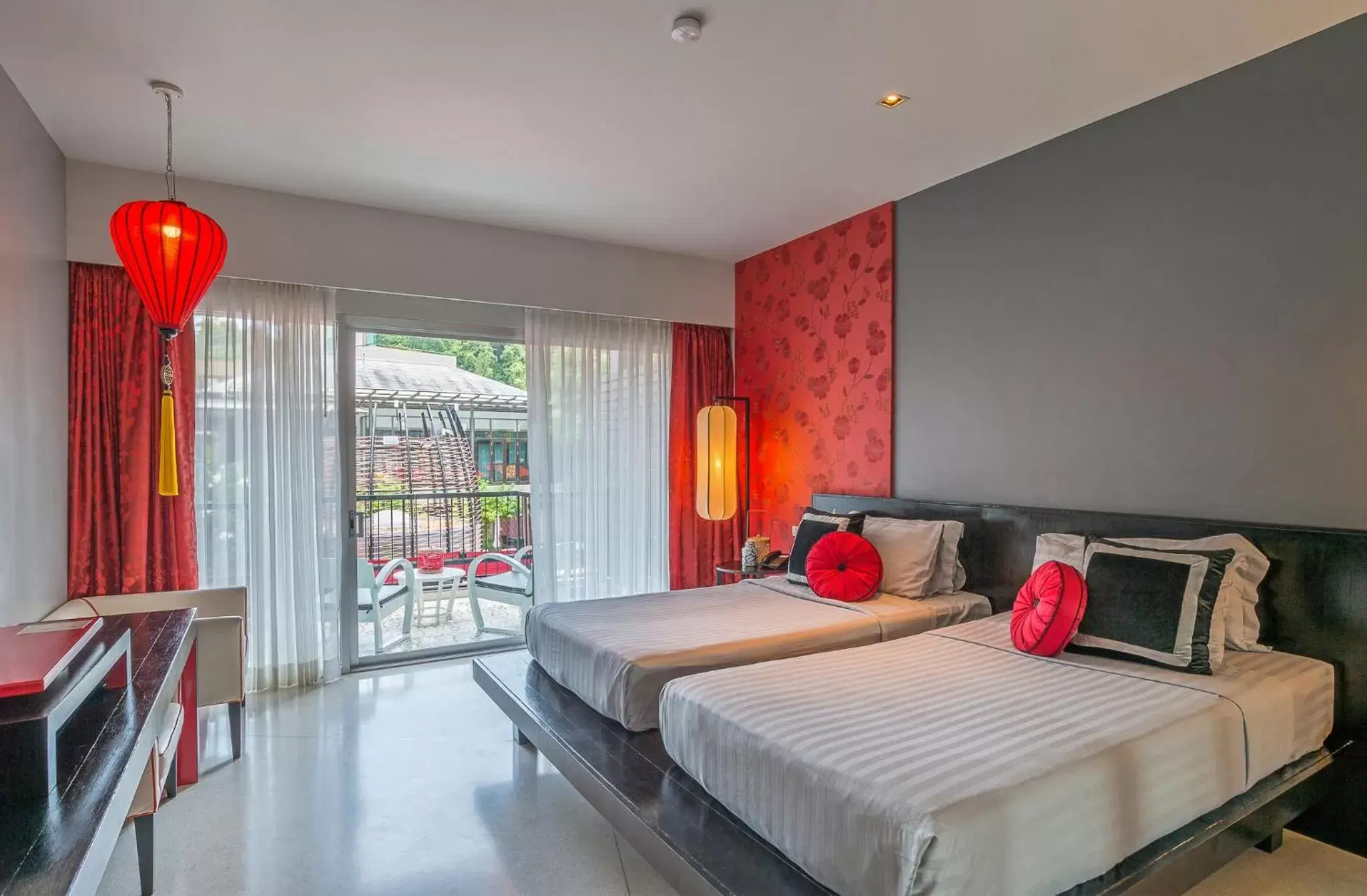 Superior Double or Twin Room with Pool View in Red Ginger Chic Resort - SHA Extra Plus Superior Double or Twin Room with Pool View in Red Ginger Chic Resort - SHA Extra Plus