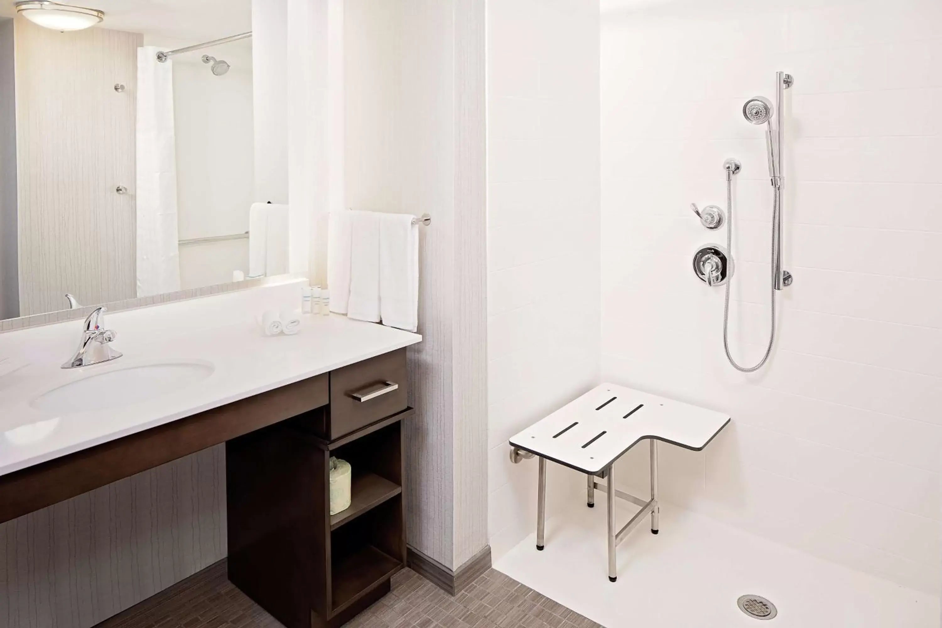 Queen Suite with Roll-in Shower - Non-Smoking in Homewood Suites By Hilton Ronkonkoma Queen Suite with Roll-in Shower - Non-Smoking in Homewood Suites By Hilton Ronkonkoma