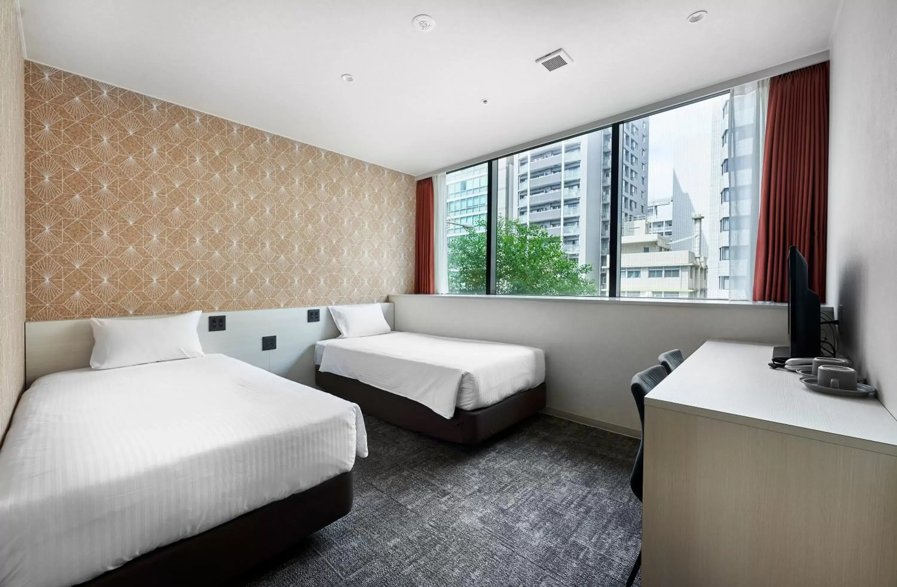 Comfort Twin Room in Hotel Morning Box Osaka Shinsaibashi Comfort Twin Room in Hotel Morning Box Osaka Shinsaibashi