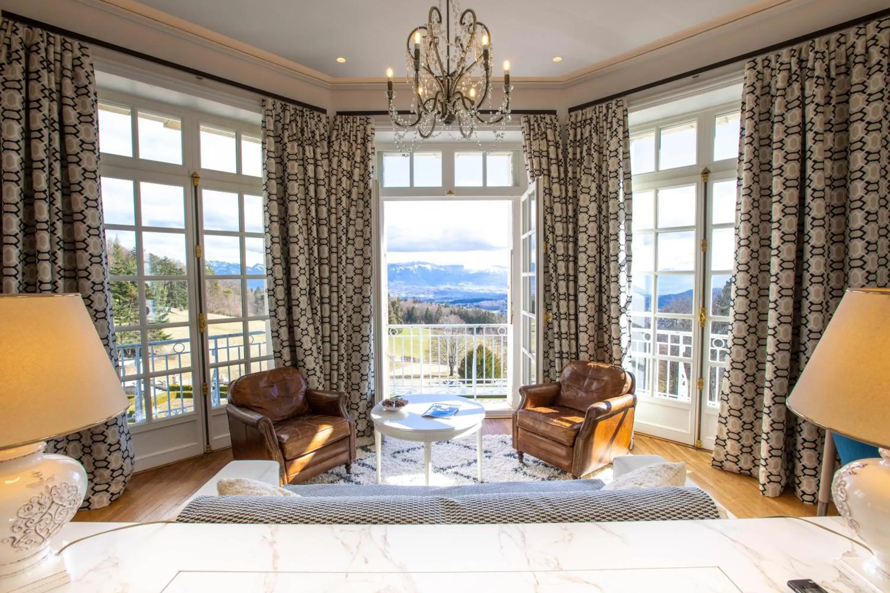 Junior Suite with Mountain View - Chateau in Château des Avenieres - Relais & Châteaux Junior Suite with Mountain View - Chateau in Château des Avenieres - Relais & Châteaux