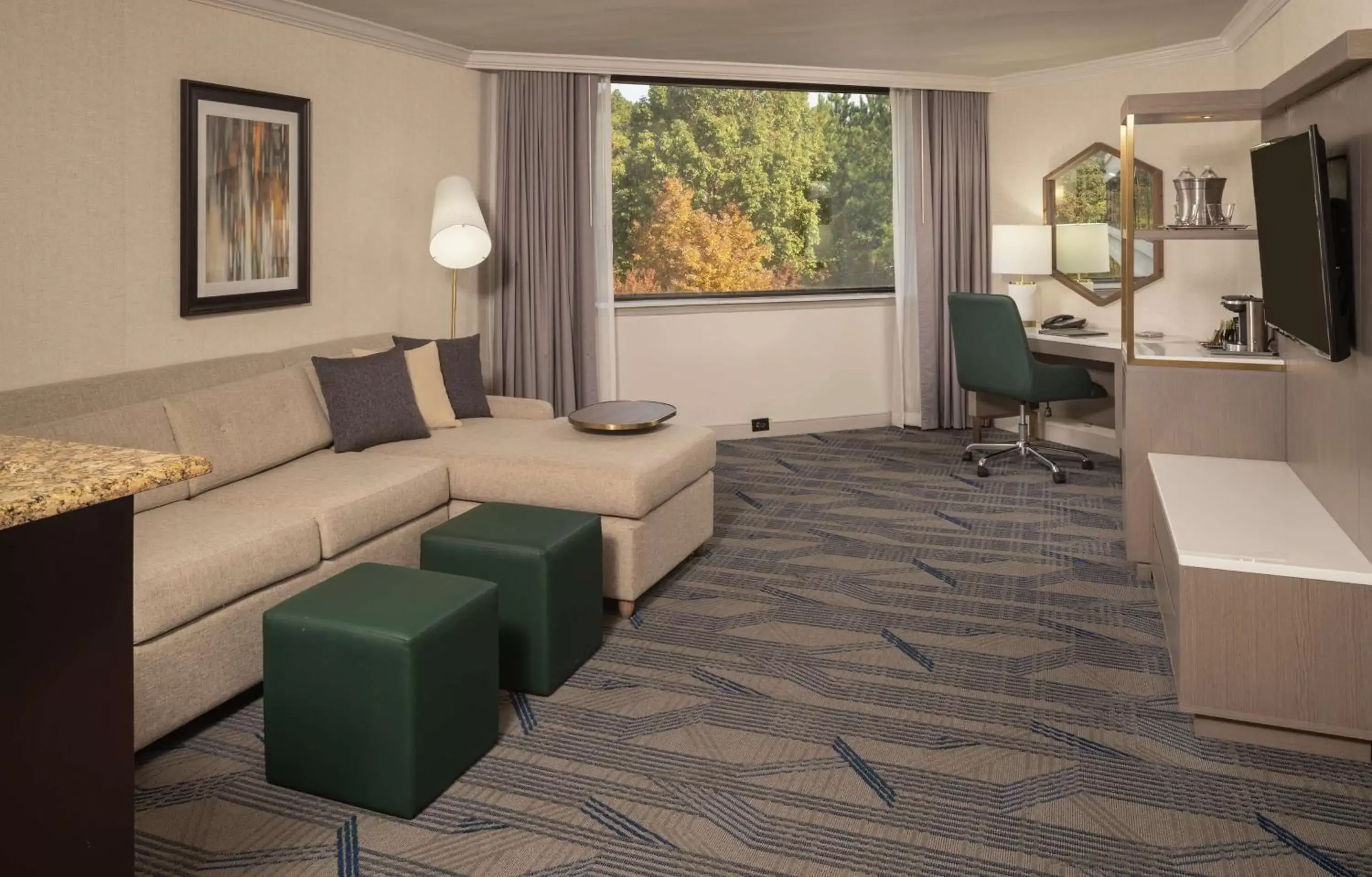 King Alcove Suite in Hilton Durham near Duke University King Alcove Suite in Hilton Durham near Duke University