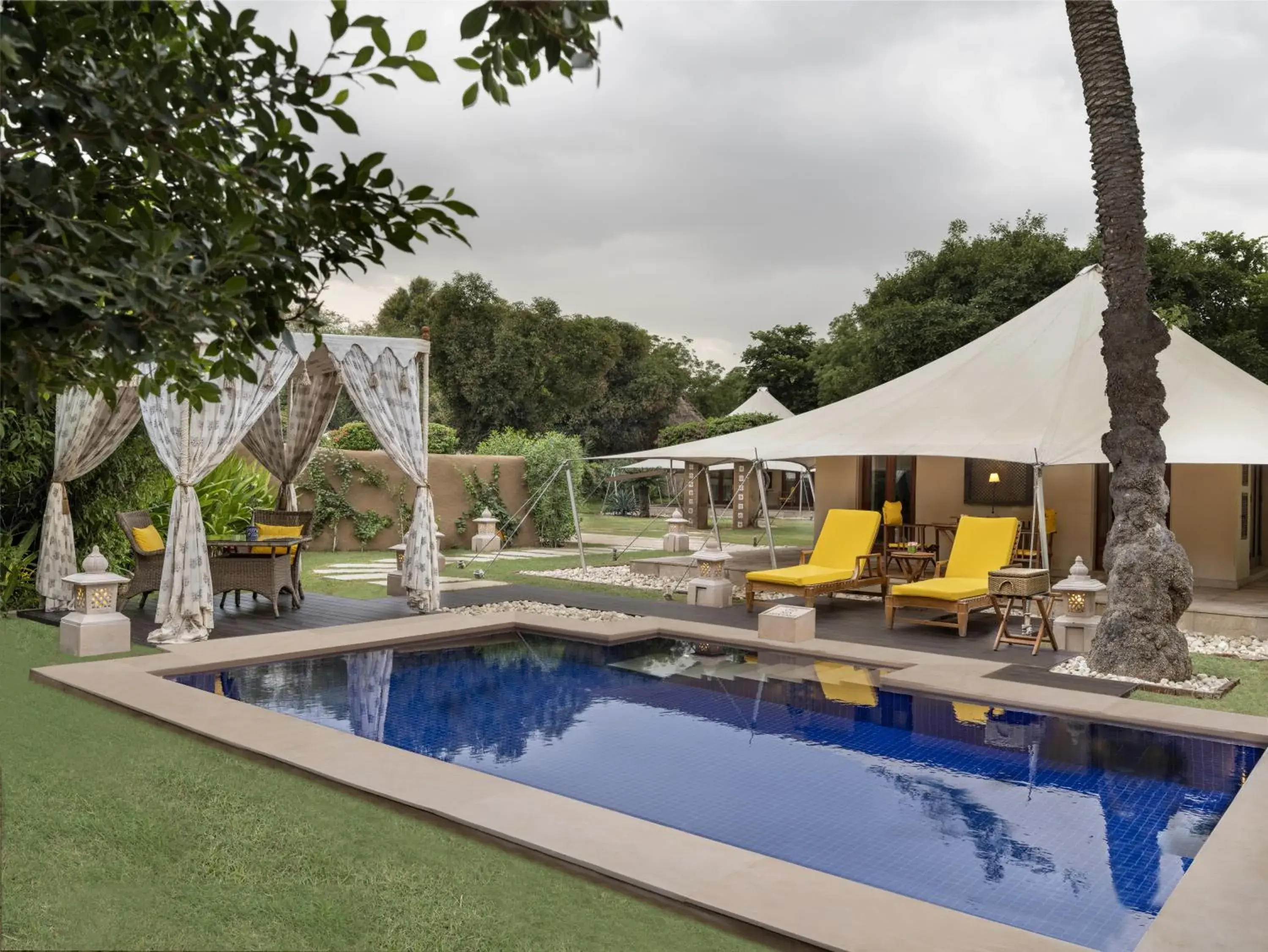 Royal Tent With Private Patio, Garden And Two Way Airport Transfers in The Oberoi Rajvilas Jaipur Royal Tent With Private Patio, Garden And Two Way Airport Transfers in The Oberoi Rajvilas Jaipur