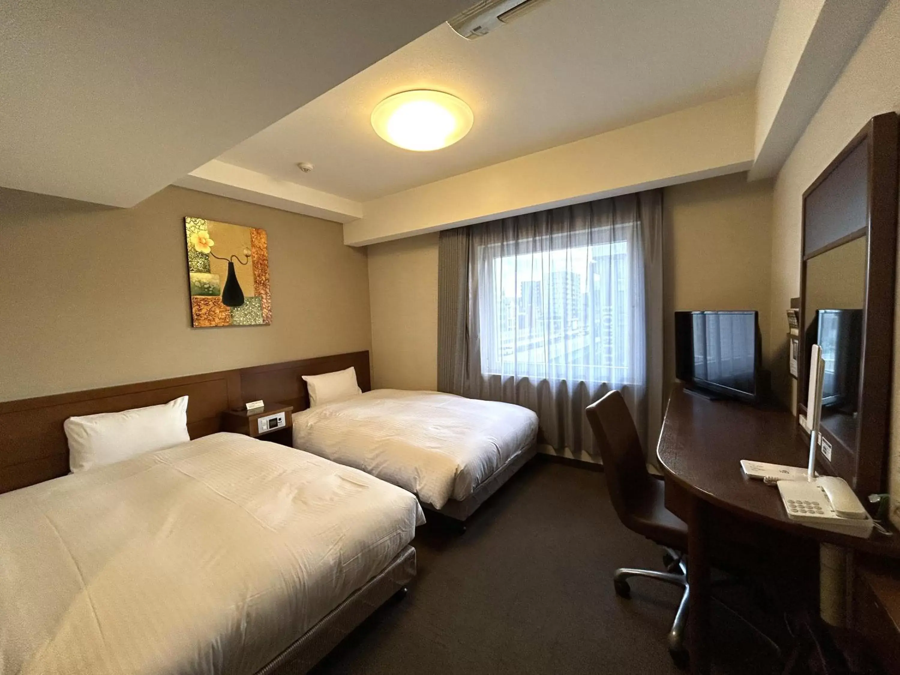 Twin Room - single occupancy - Smoking in Hotel Route-Inn Nagoya Sakae Twin Room - single occupancy - Smoking in Hotel Route-Inn Nagoya Sakae