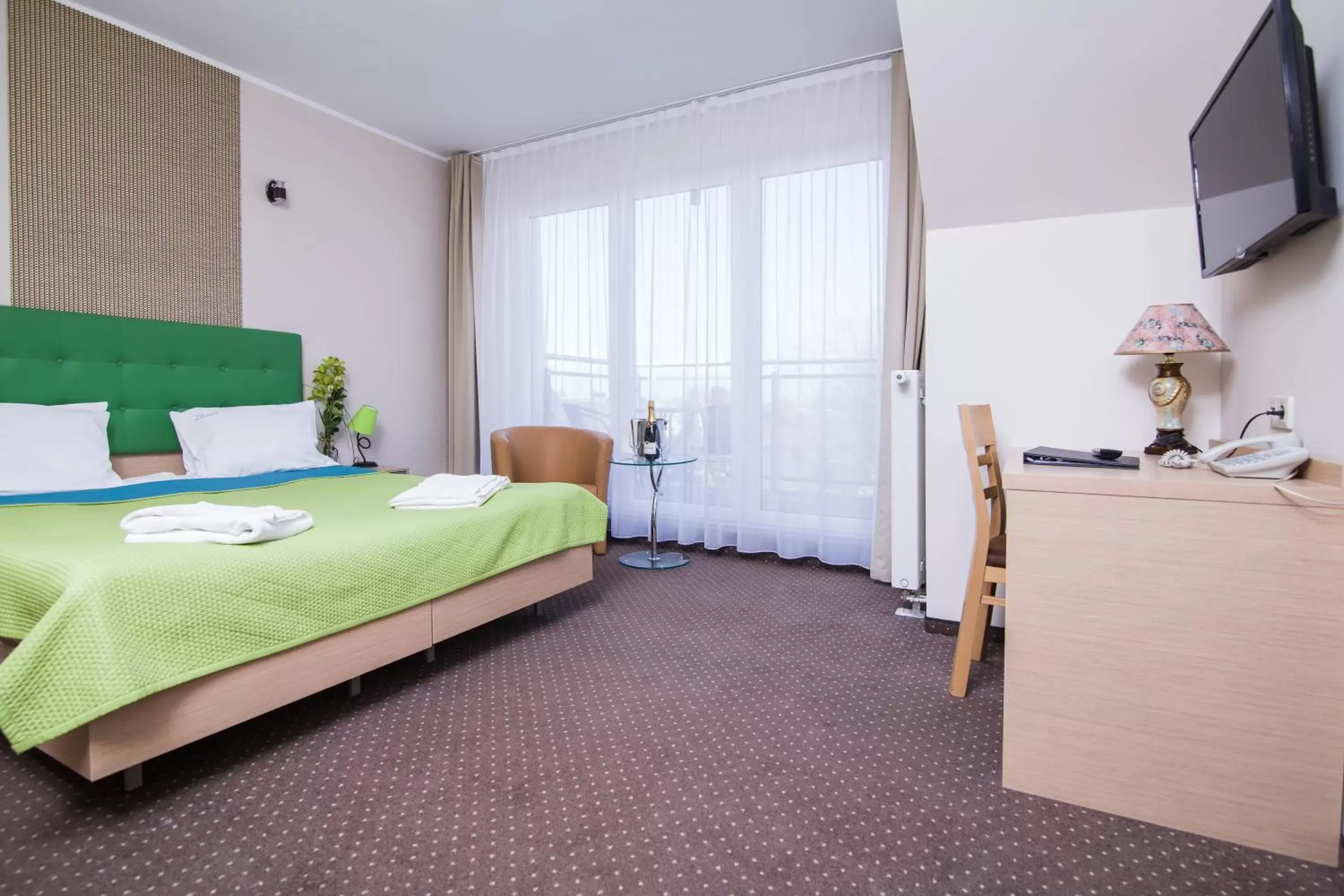 Deluxe Double Room with Balcony in Hotel Jastarnia Deluxe Double Room with Balcony in Hotel Jastarnia
