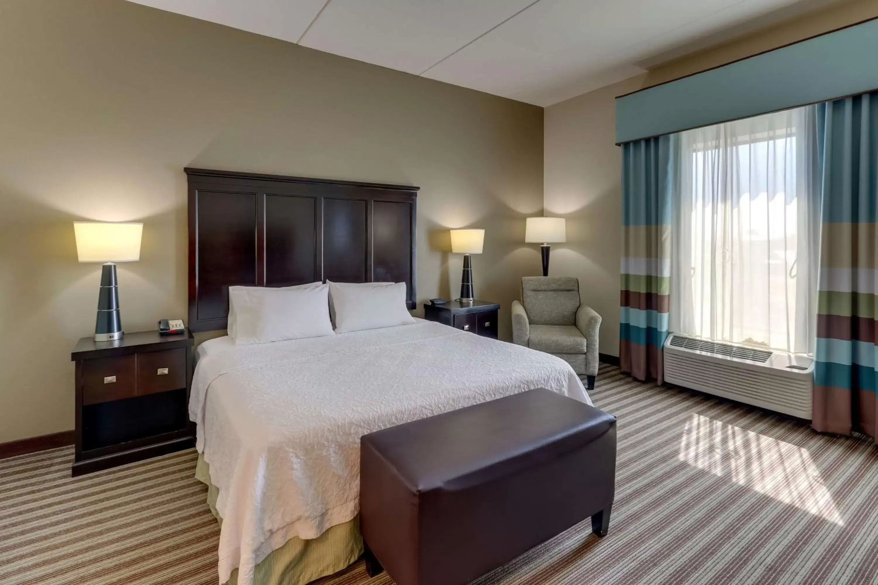 King Room with Accessible Tub - Mobility and Hearing Access/Non-Smoking in Hampton Inn and Suites Swansboro Near Camp Lejeune King Room with Accessible Tub - Mobility and Hearing Access/Non-Smoking in Hampton Inn and Suites Swansboro Near Camp Lejeune