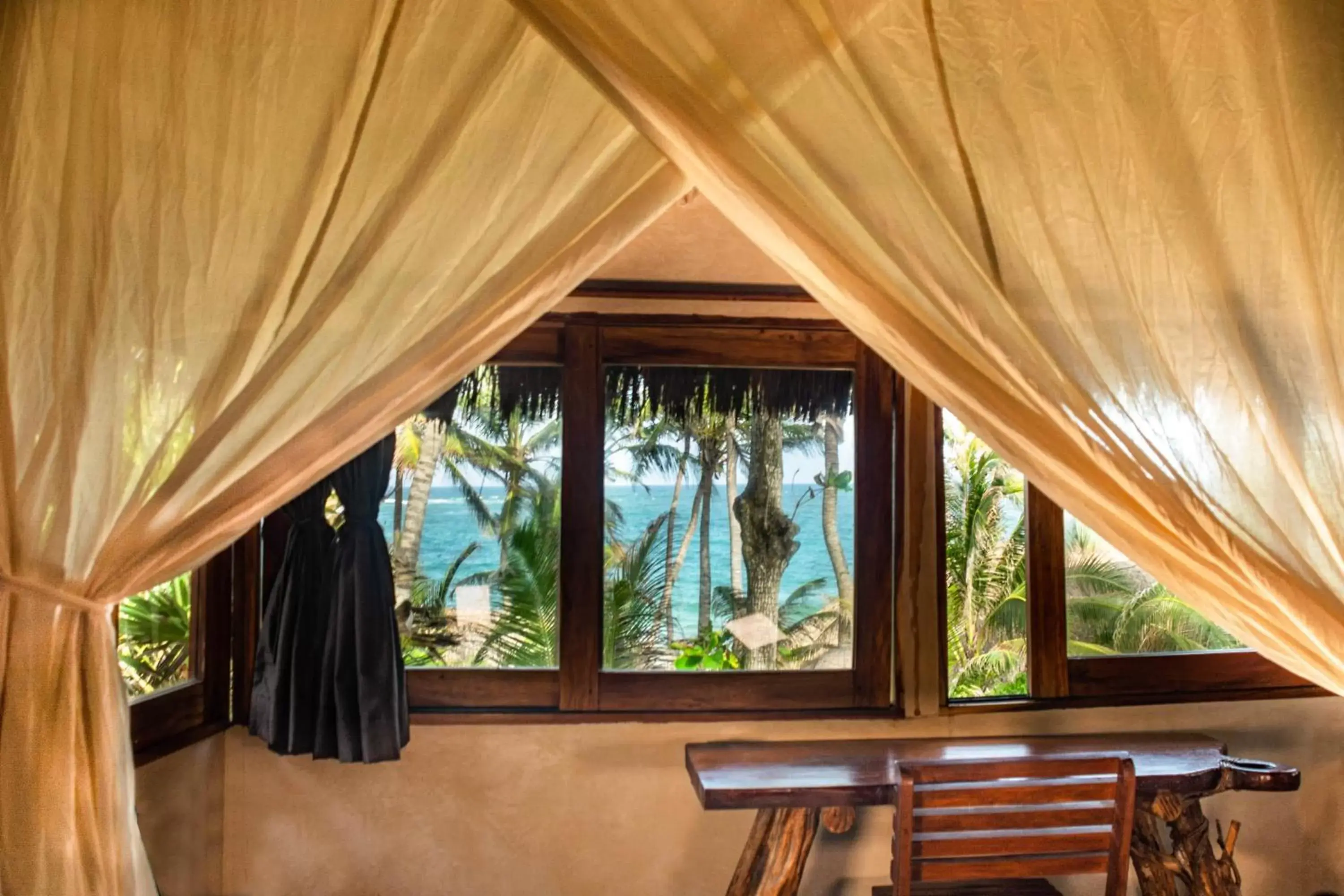 Bungalow Upper Floor Ocean View King Bed with Private Bathroom in Diamante K - Inside Tulum National Park Bungalow Upper Floor Ocean View King Bed with Private Bathroom in Diamante K - Inside Tulum National Park