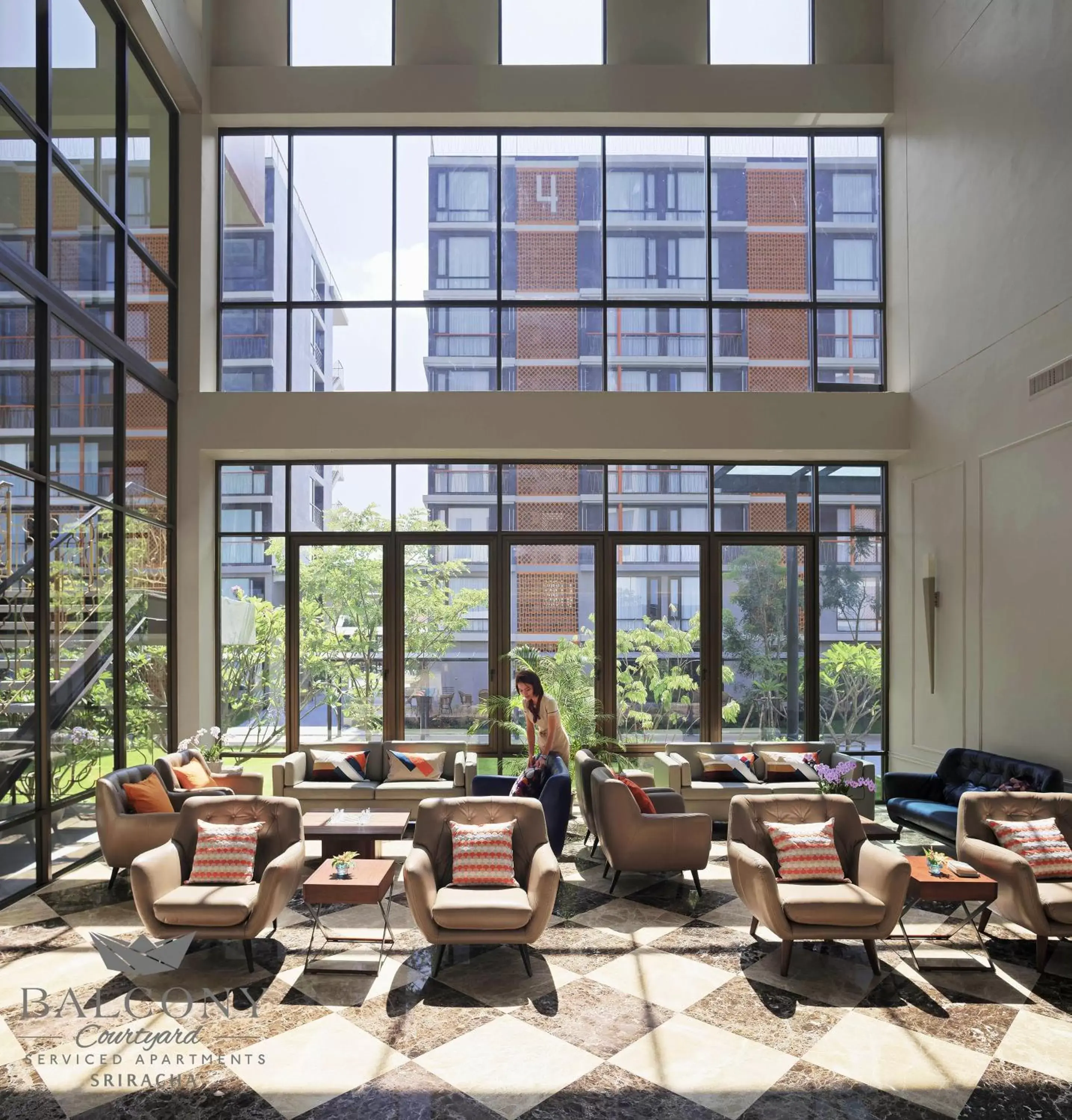 Balcony Courtyard Sriracha Hotel & Serviced Apartments Balcony Courtyard Sriracha Hotel & Serviced Apartments