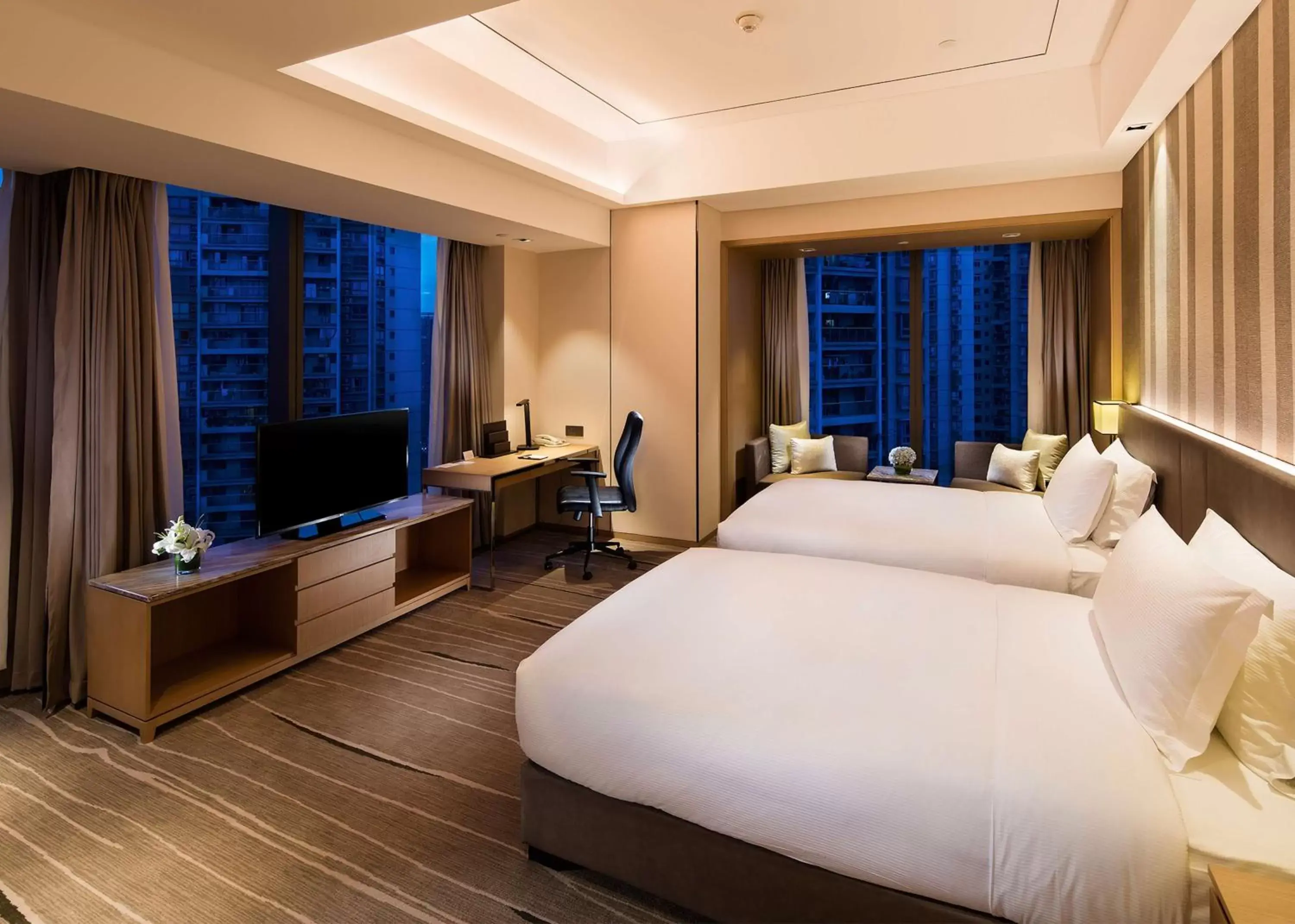 Premier Twin Corner Room in DoubleTree by Hilton Chongqing - Nan'an Premier Twin Corner Room in DoubleTree by Hilton Chongqing - Nan'an