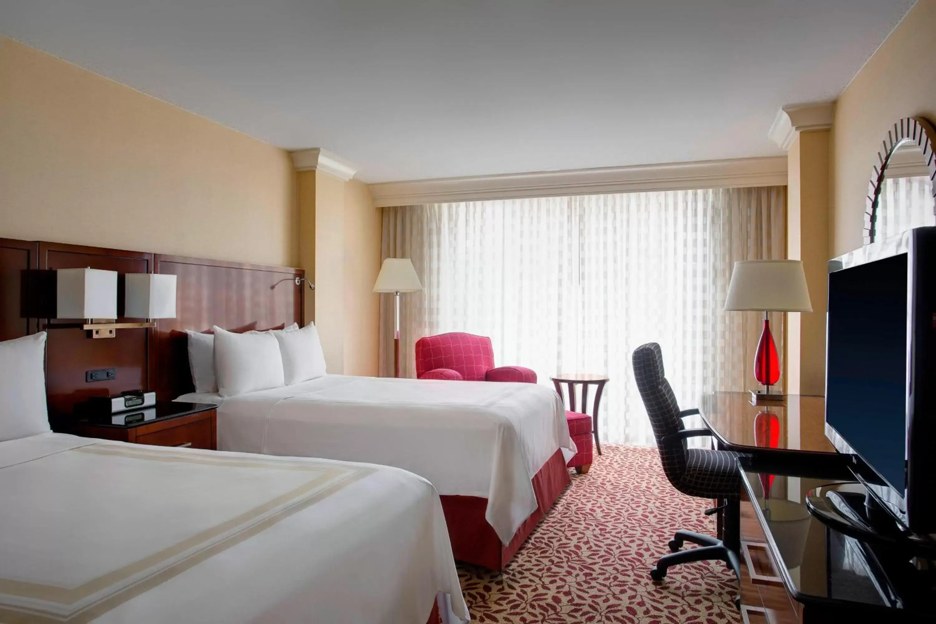 Concierge Level Guest Room with Two Double Beds in Houston Marriott West Loop by The Galleria Concierge Level Guest Room with Two Double Beds in Houston Marriott West Loop by The Galleria