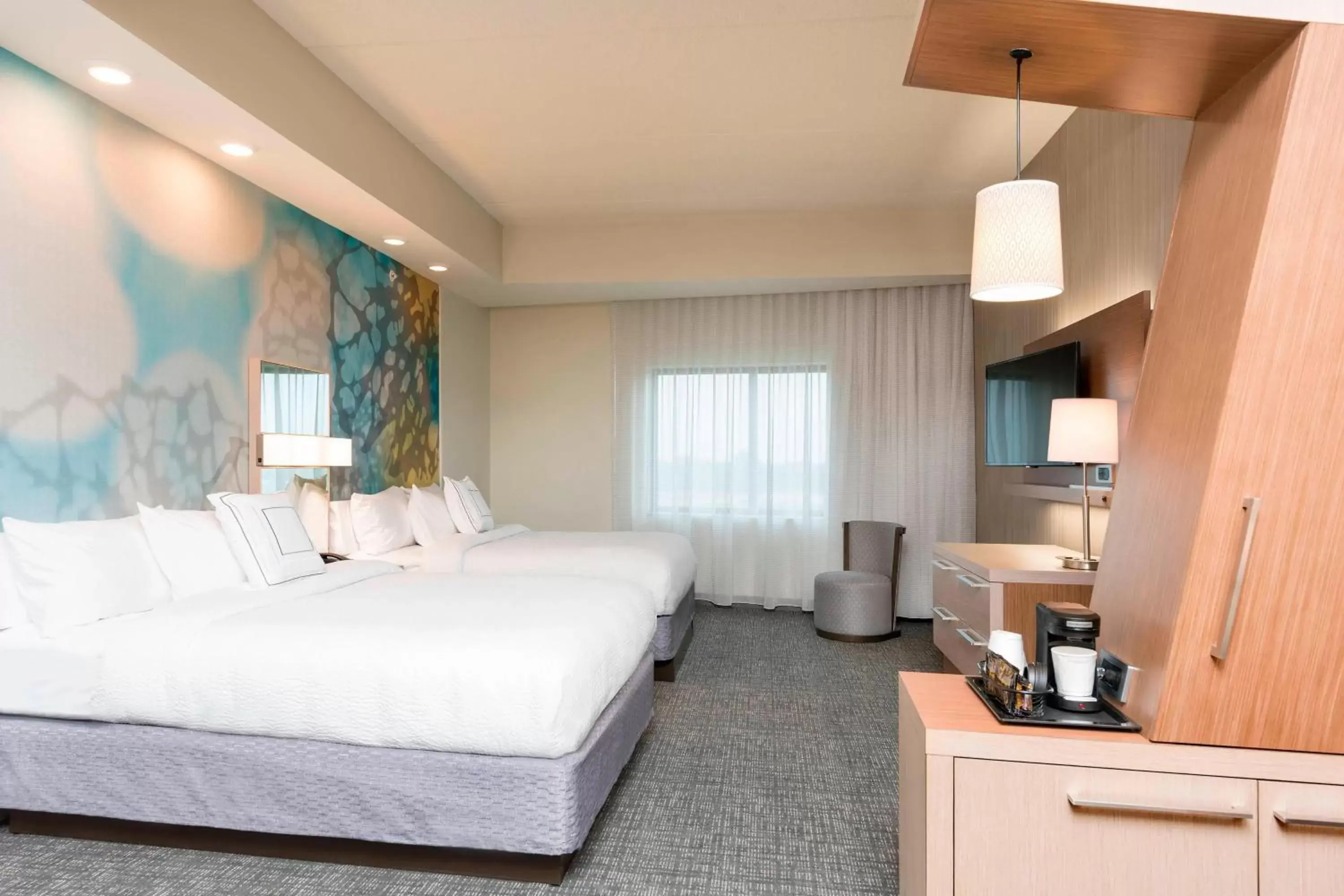 Queen Room with Two Queen Beds in Courtyard by Marriott Mt. Pleasant at Central Michigan University Queen Room with Two Queen Beds in Courtyard by Marriott Mt. Pleasant at Central Michigan University