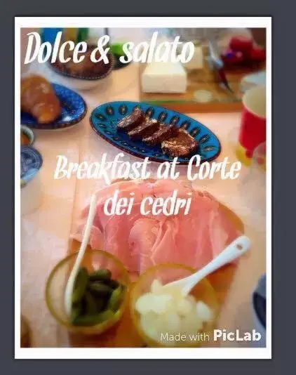 Breakfast, Property Logo/Sign in B&B Corte dei Cedri Breakfast, Property Logo/Sign in B&B Corte dei Cedri