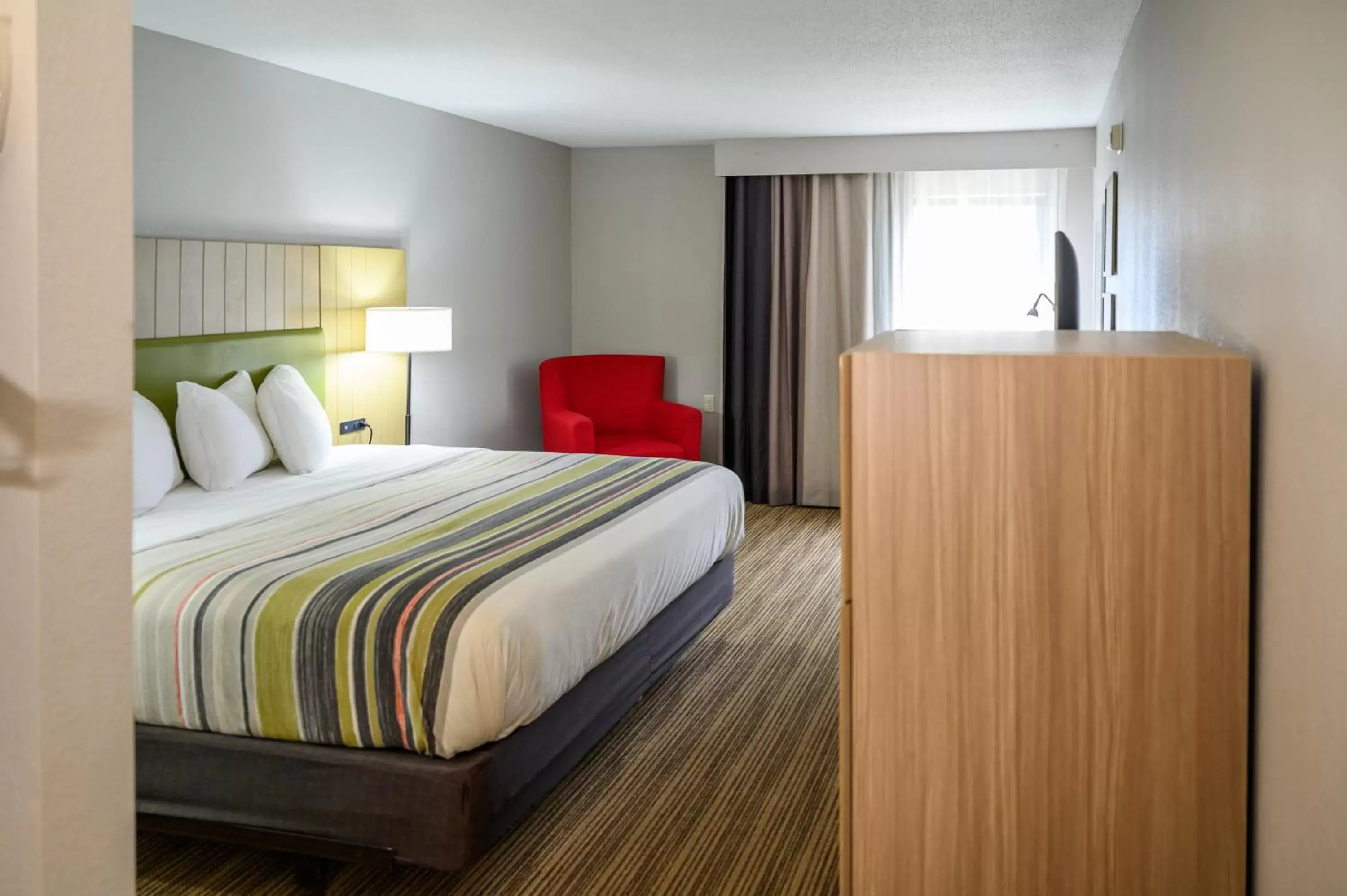 King Room with Roll-In Shower - Disability Access in Country Inn & Suites by Radisson, Greenfield, IN King Room with Roll-In Shower - Disability Access in Country Inn & Suites by Radisson, Greenfield, IN