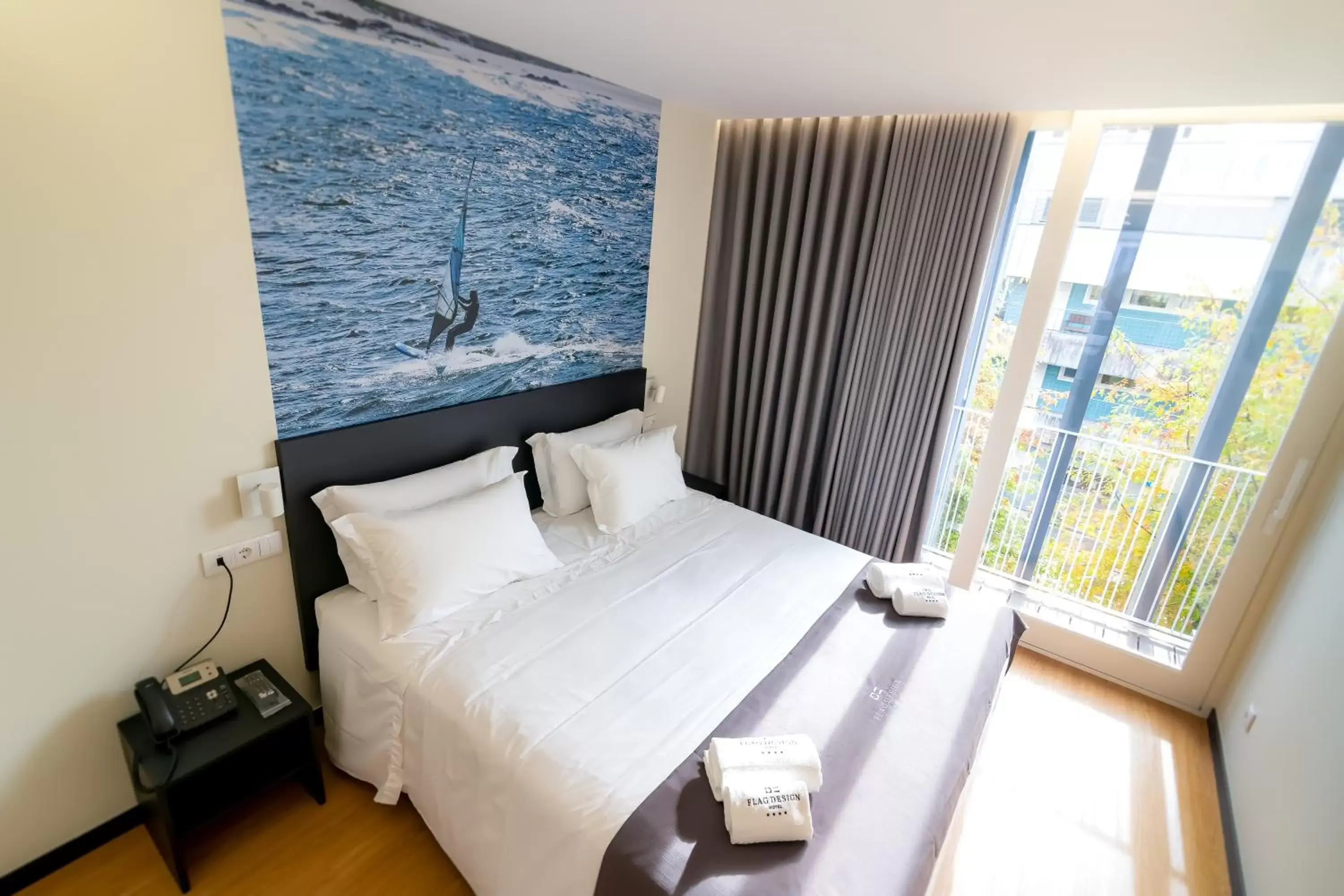 Deluxe Double Room with Balcony in Flag Design Hotel Deluxe Double Room with Balcony in Flag Design Hotel