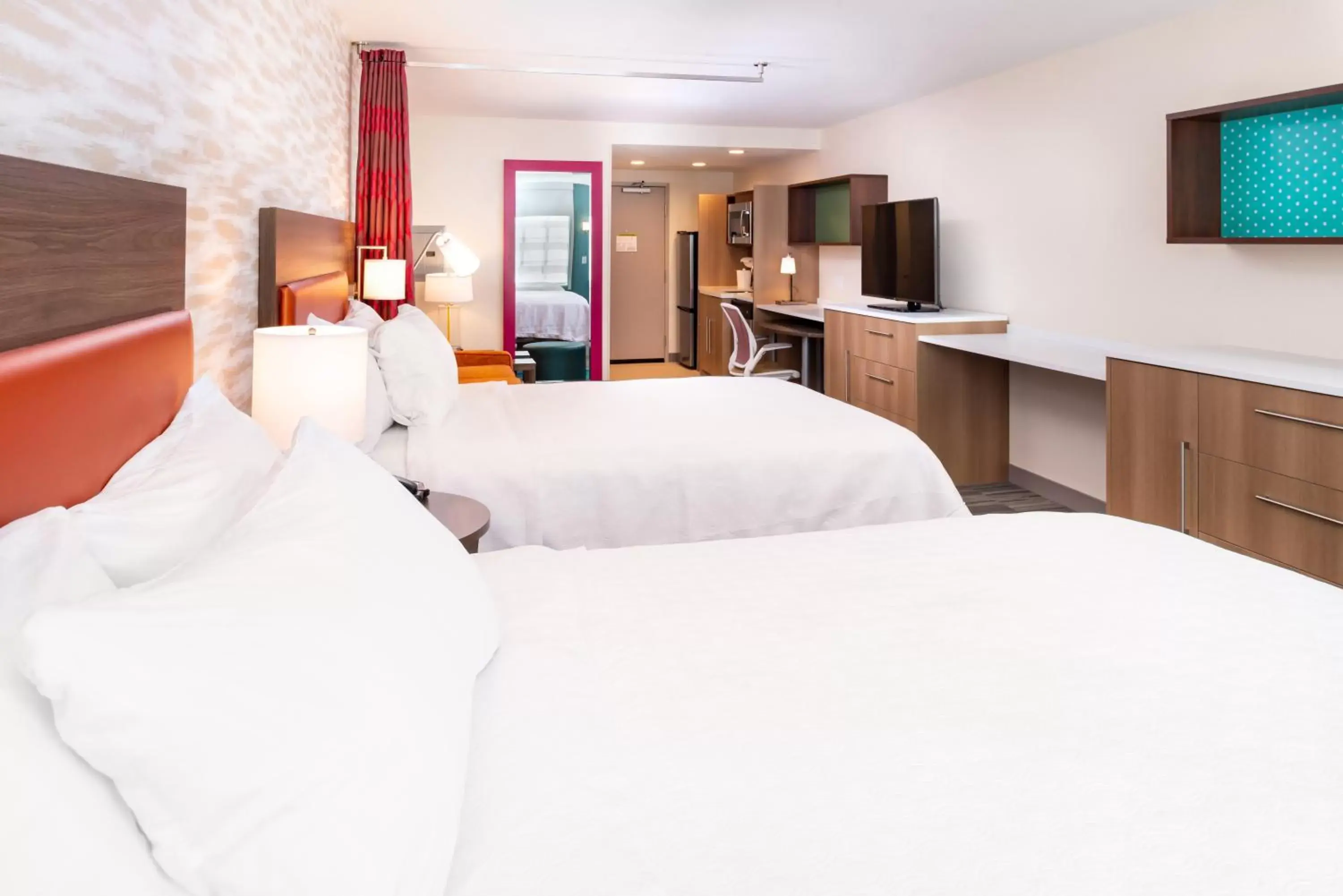 Queen Studio with Two Queen Beds - Hearing Accessible/Non-Smoking in Home2 Suites By Hilton Columbus/West, OH Queen Studio with Two Queen Beds - Hearing Accessible/Non-Smoking in Home2 Suites By Hilton Columbus/West, OH