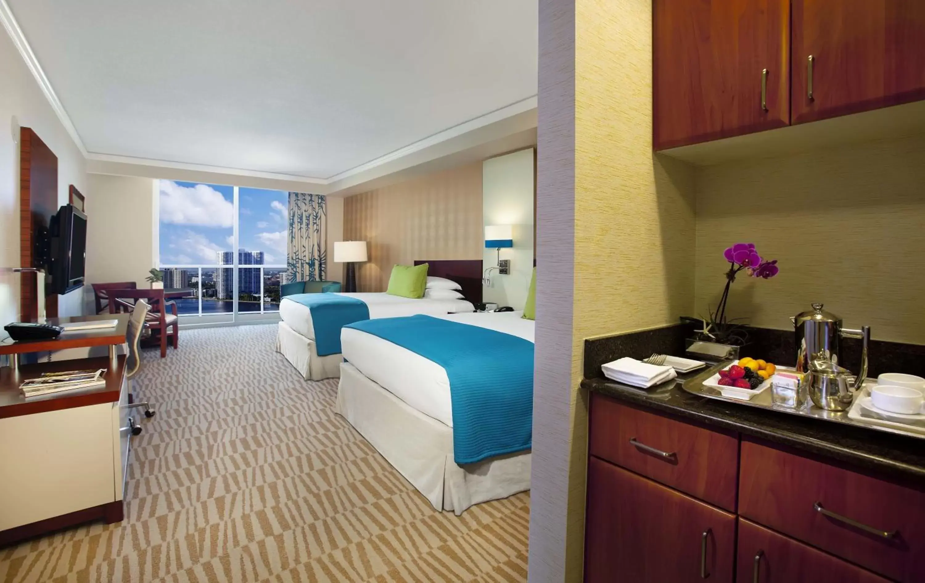 Deluxe Room with Two Queen Beds and Bay View in Trump International Beach Resort - Sunny Isles Beach Deluxe Room with Two Queen Beds and Bay View in Trump International Beach Resort - Sunny Isles Beach